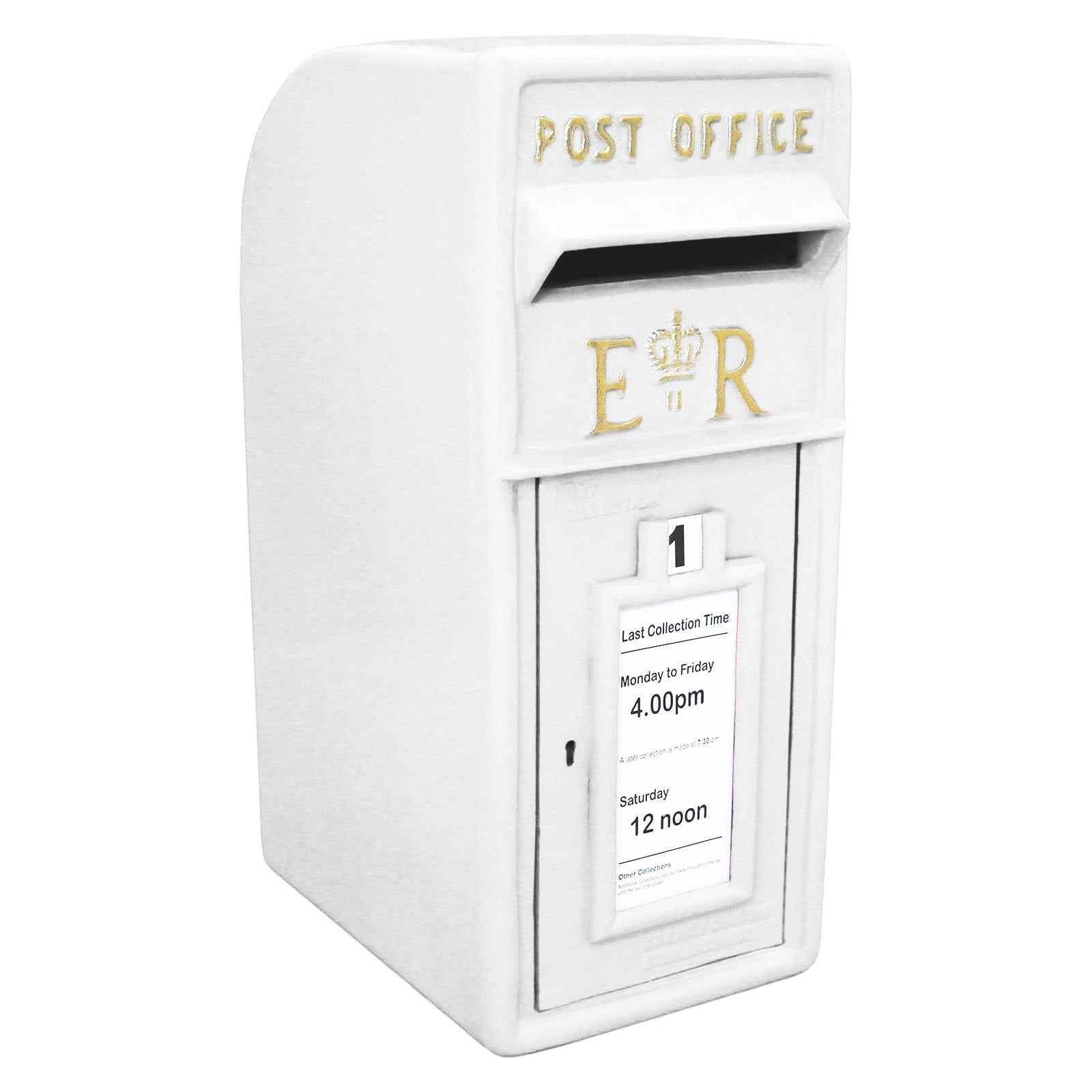 White Royal Mail Post Box by Monster Shop