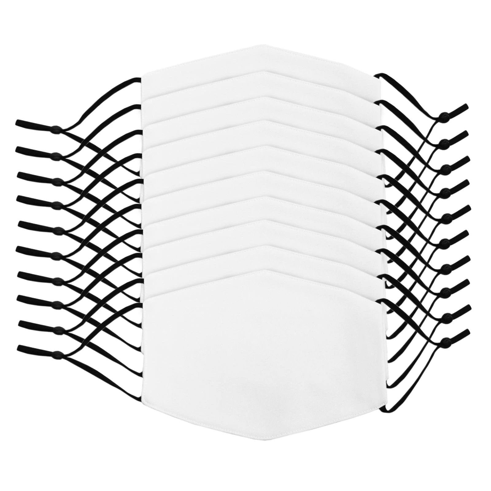 Large Face Masks Sublimation Blanks / 10 Pack by Monster Shop