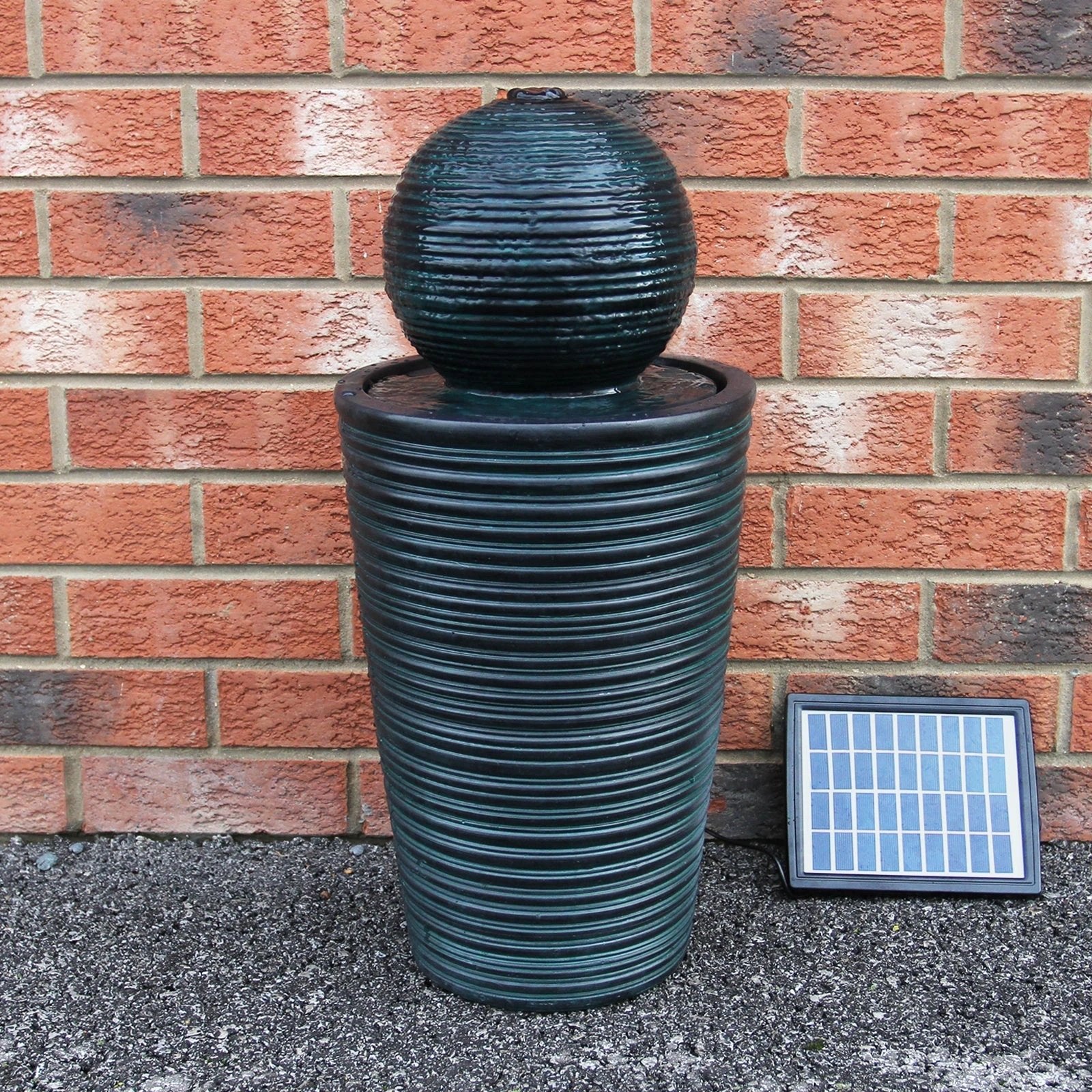 Monster Shop Round Ball Solar Water Feature -