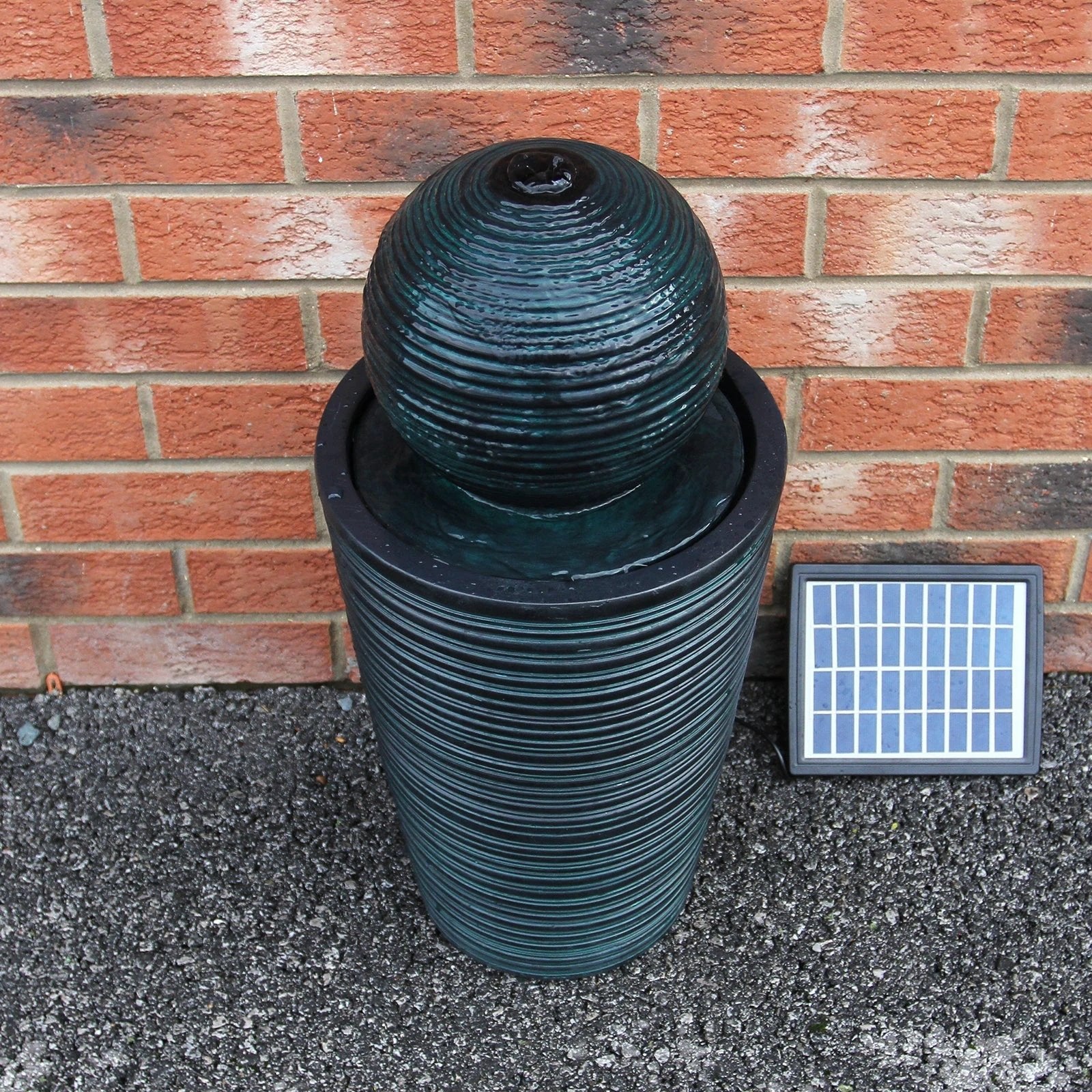 Monster Shop Round Ball Solar Water Feature -