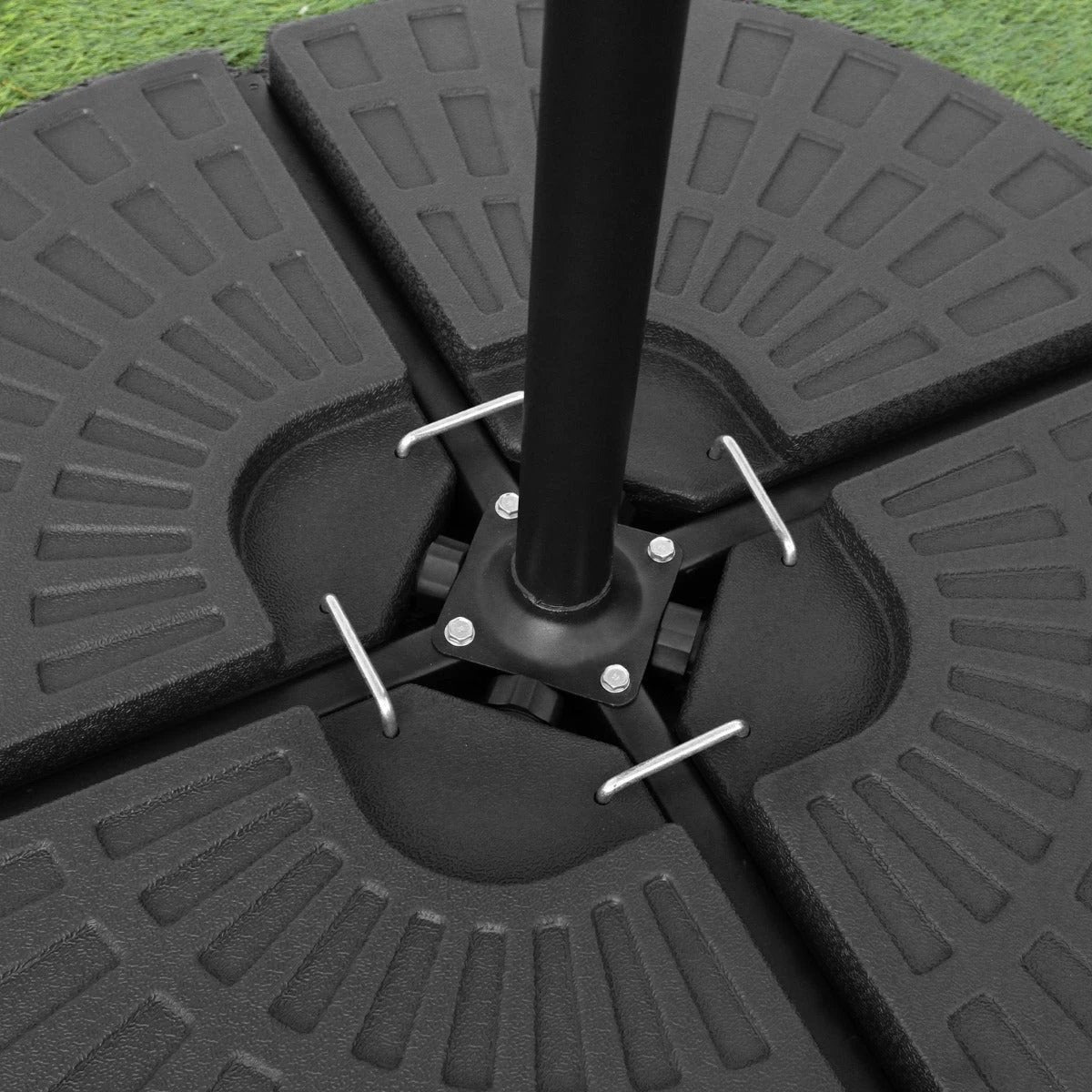 Sturdy Cantilever Parasol Base Fan Design by Monster Shop