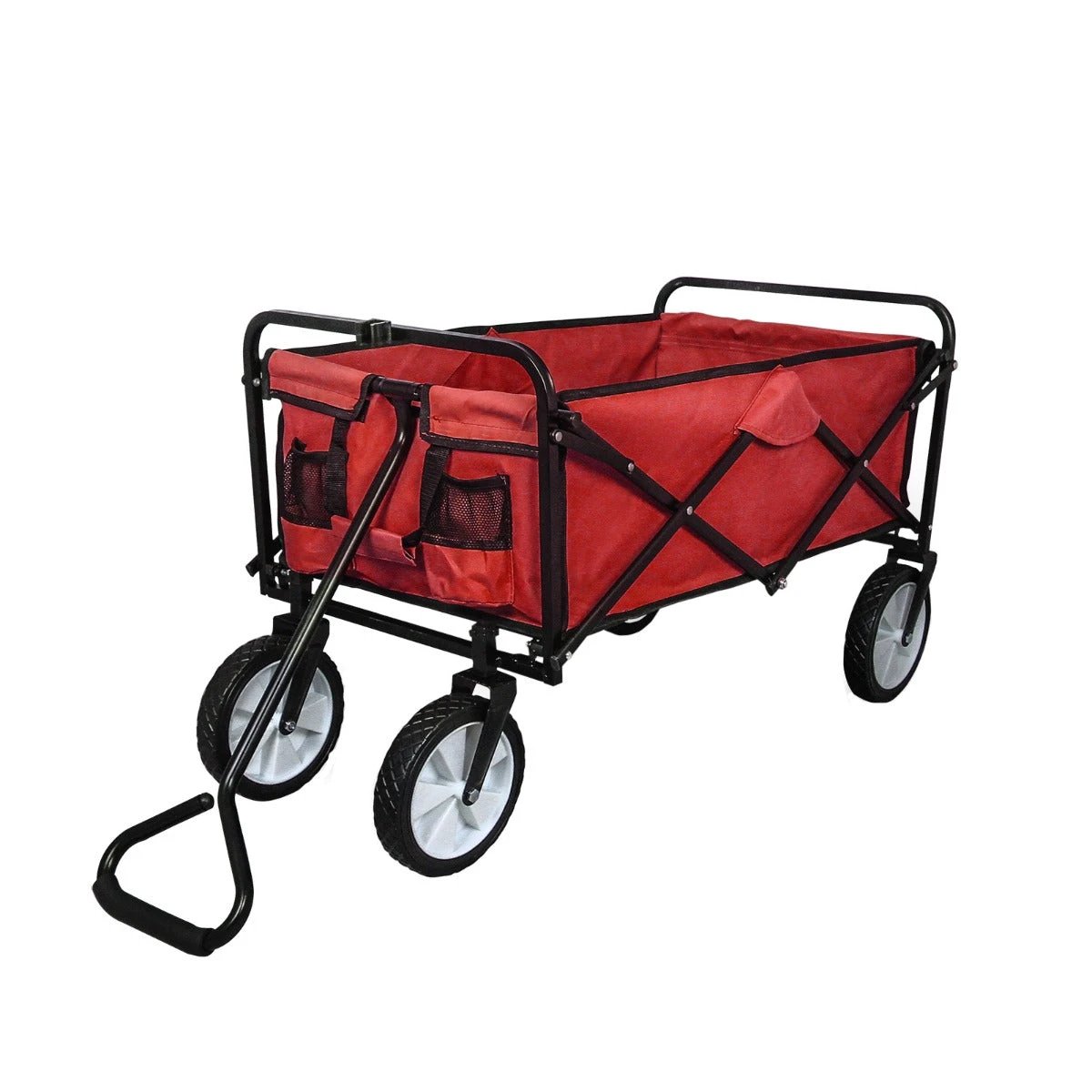 Foldable Garden Cart Red by Monster Shop