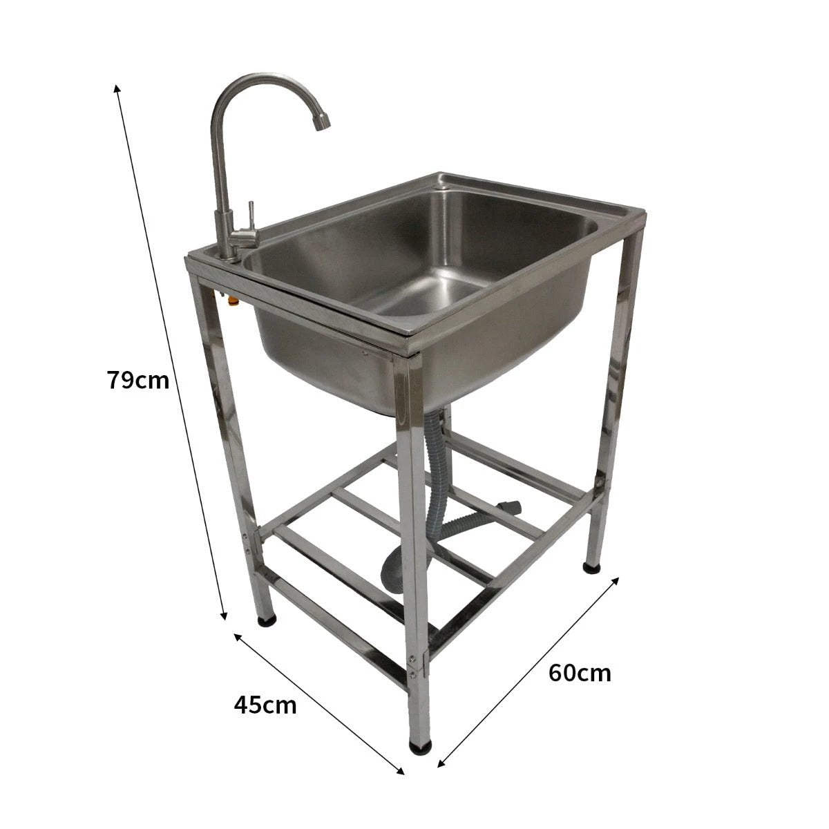 Stainless Steel Camping Sink - Portable by Monster Shop