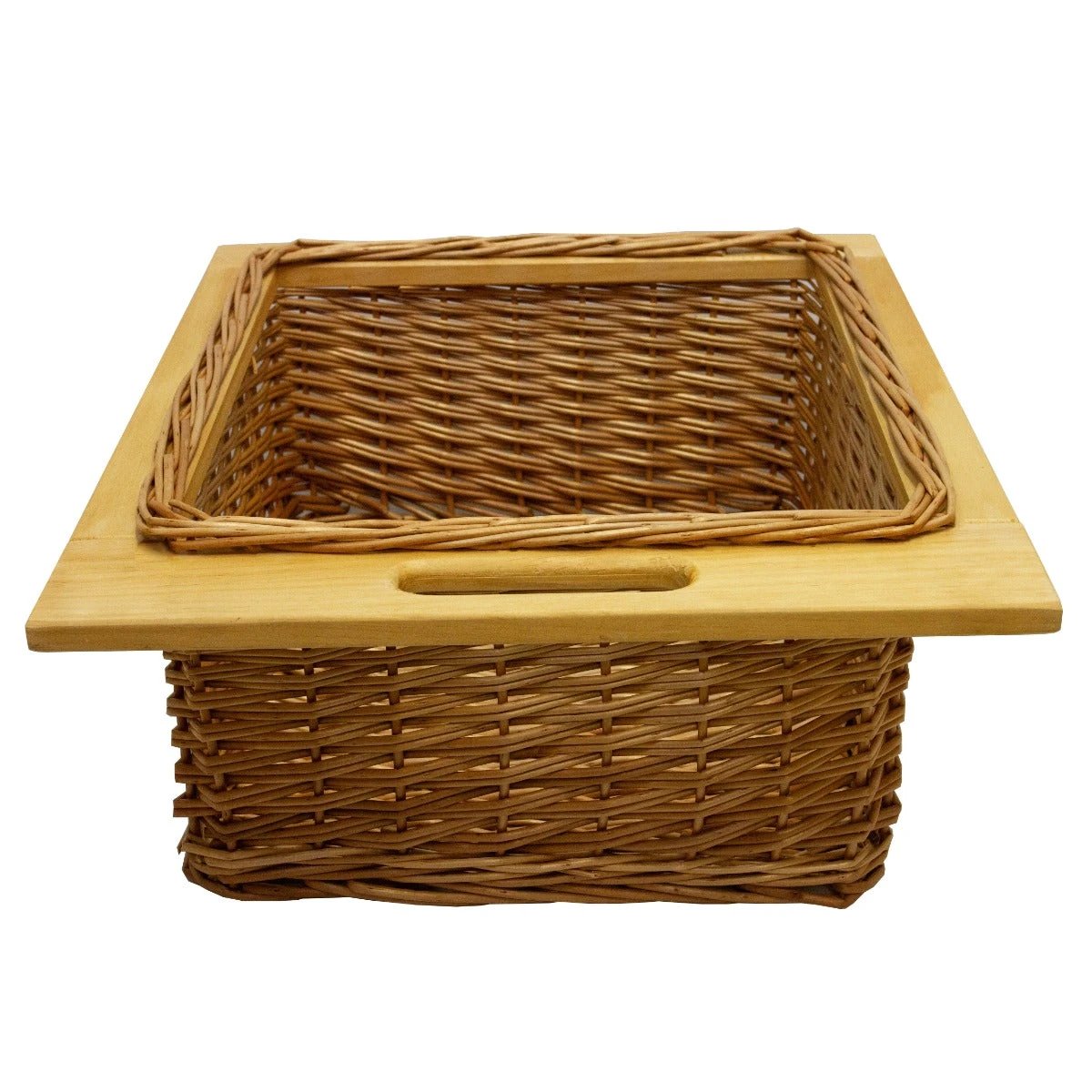 Pull Out Wicker Kitchen Baskets 500mm by Monster Shop