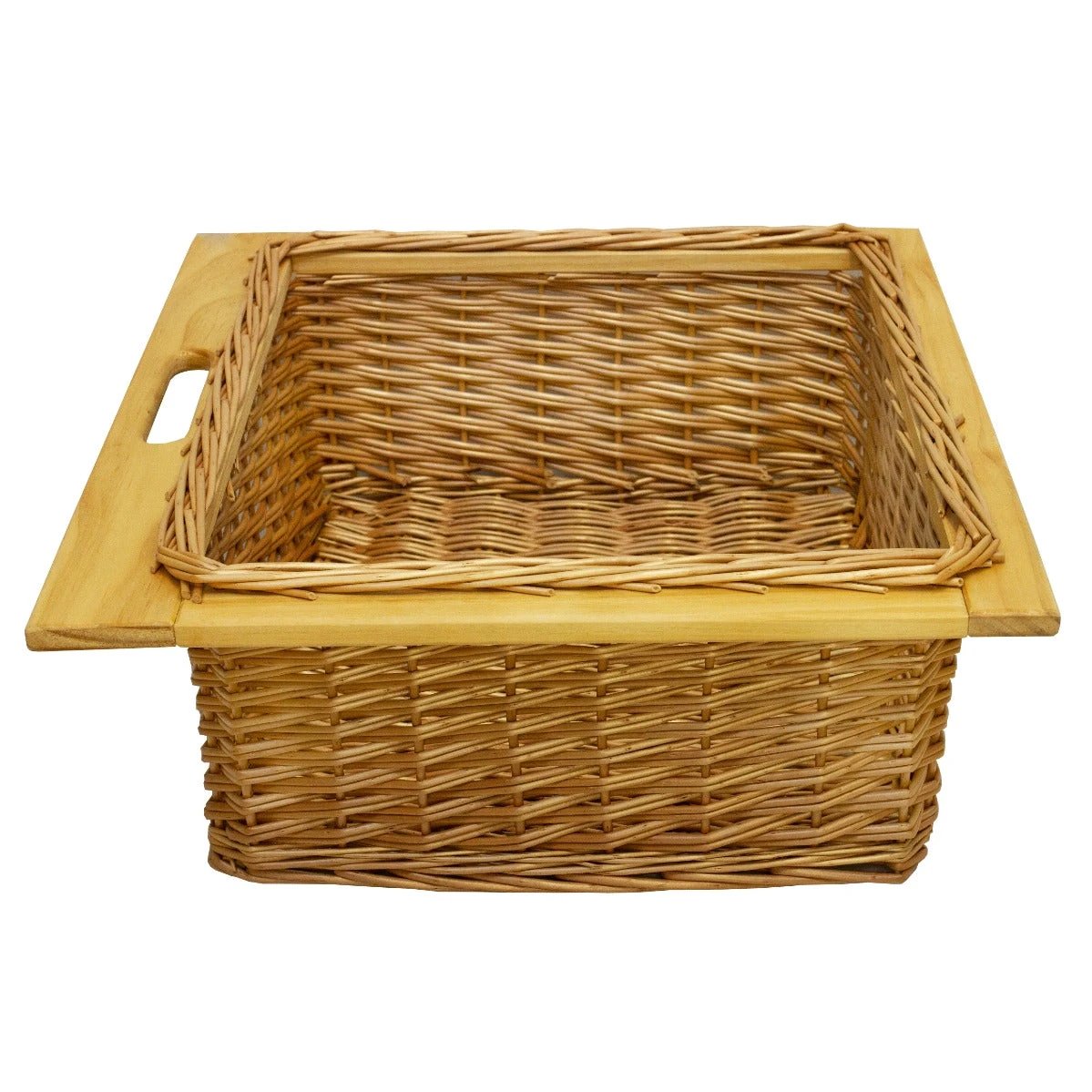 2 x Pull Out Wicker Kitchen Baskets 600mm by Monster Shop