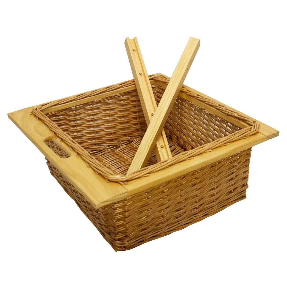 2 x Pull Out Wicker Kitchen Baskets 600mm by Monster Shop
