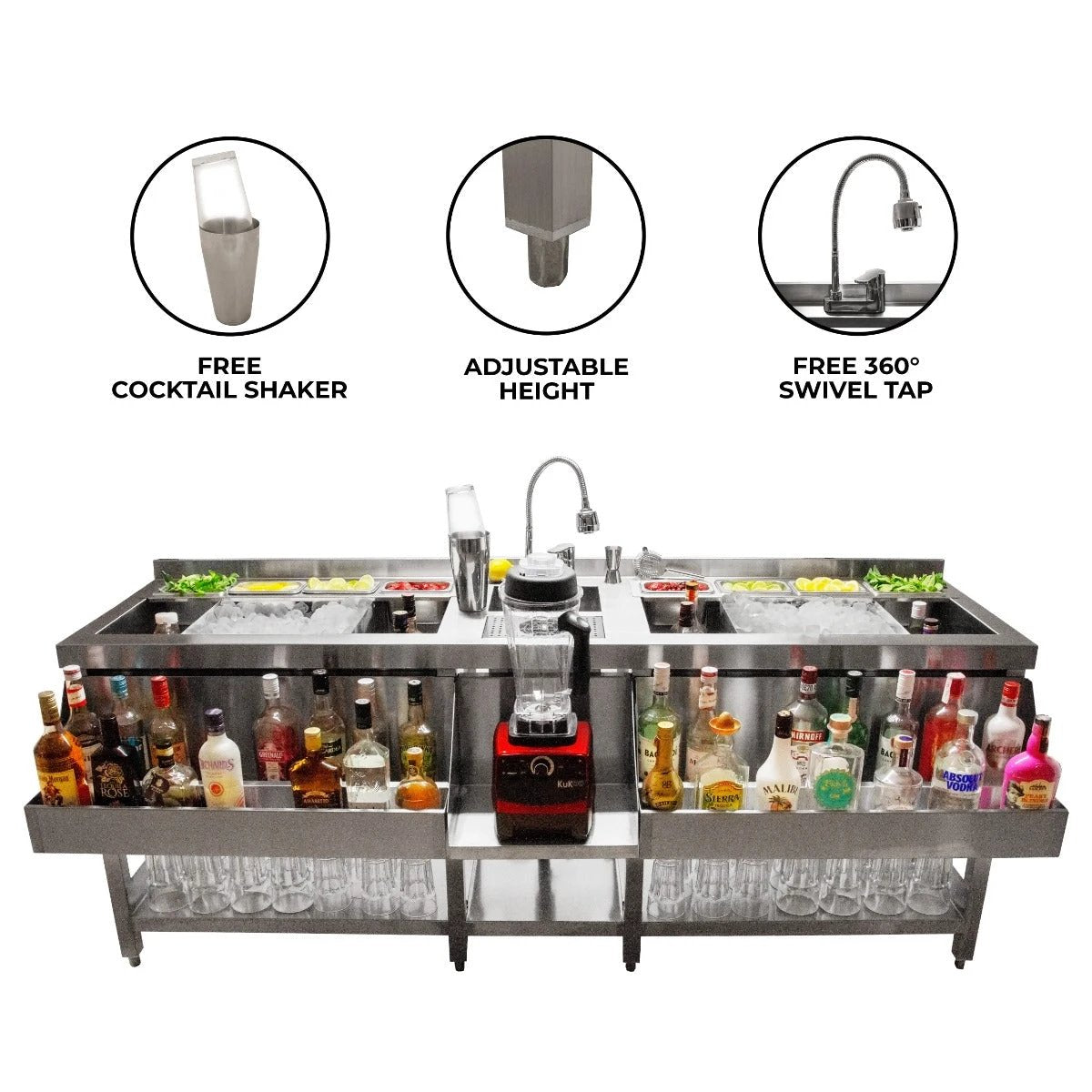 Monster Shop KuKoo Double Cocktail Bar Station -