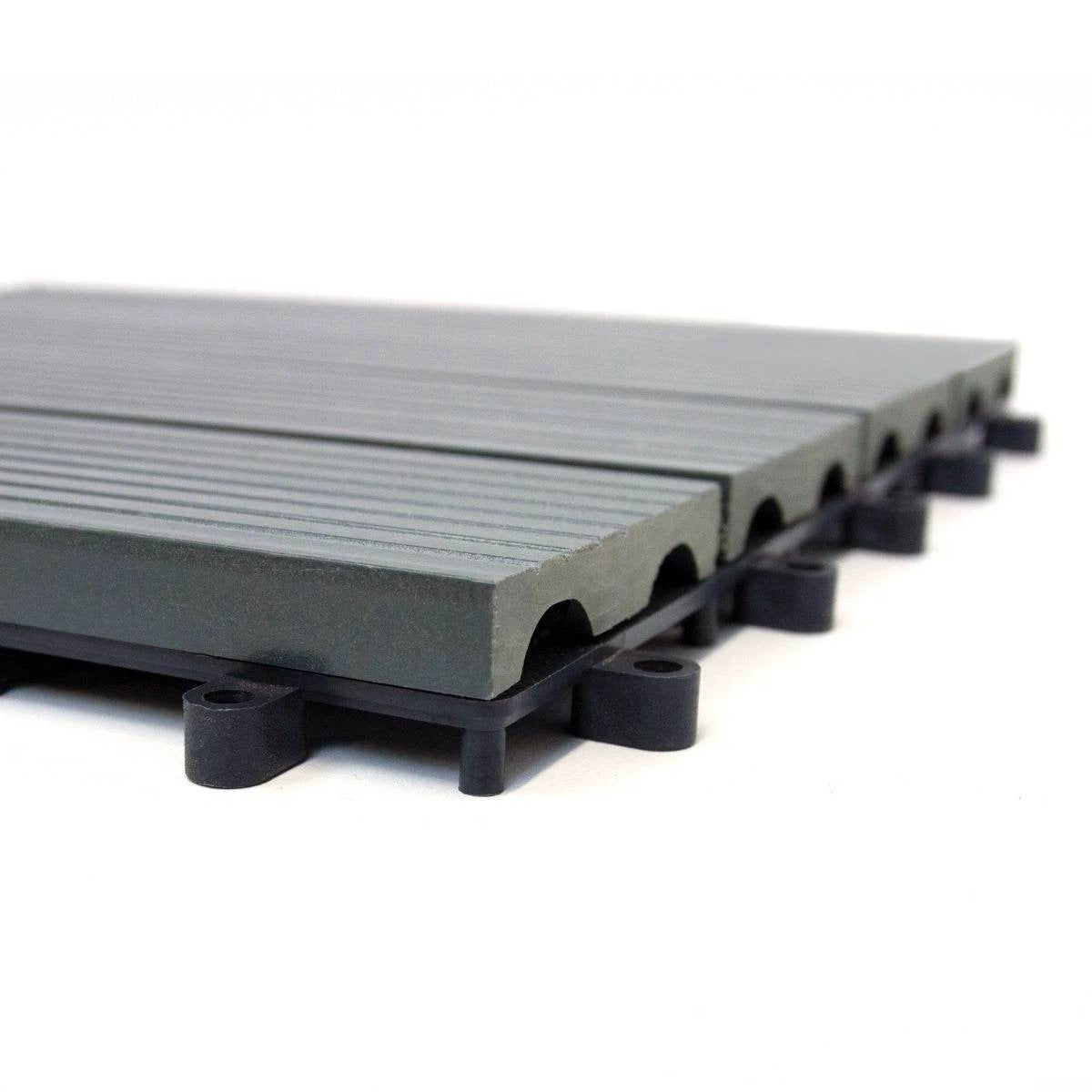 Monster Shop 99 x WPC Decking Floor Tiles 30x30cm 9 SQM - Grey -