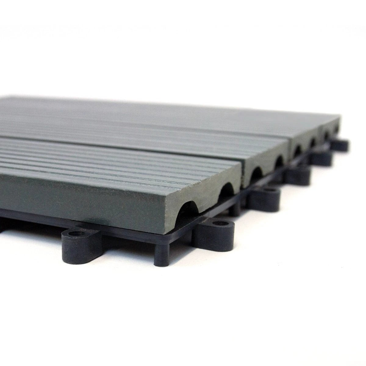 33 x WPC Decking Floor Tiles 30x30cm - Grey by Monster Shop