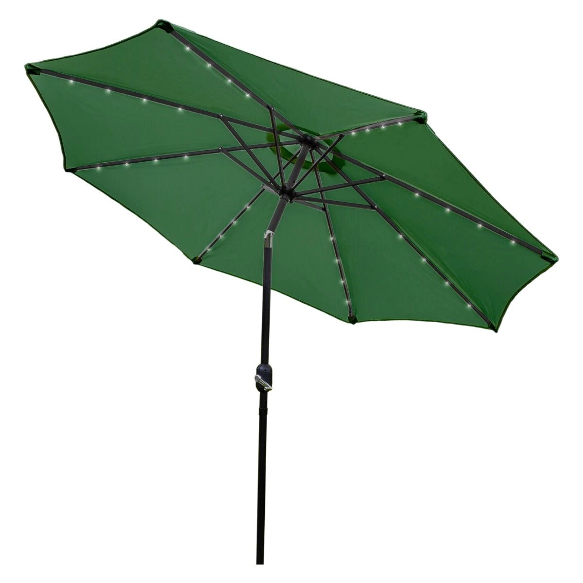 Monster Shop Eco LED Tilt Parasol 2.7m UV Protection Garden - Uncategorized Parasol