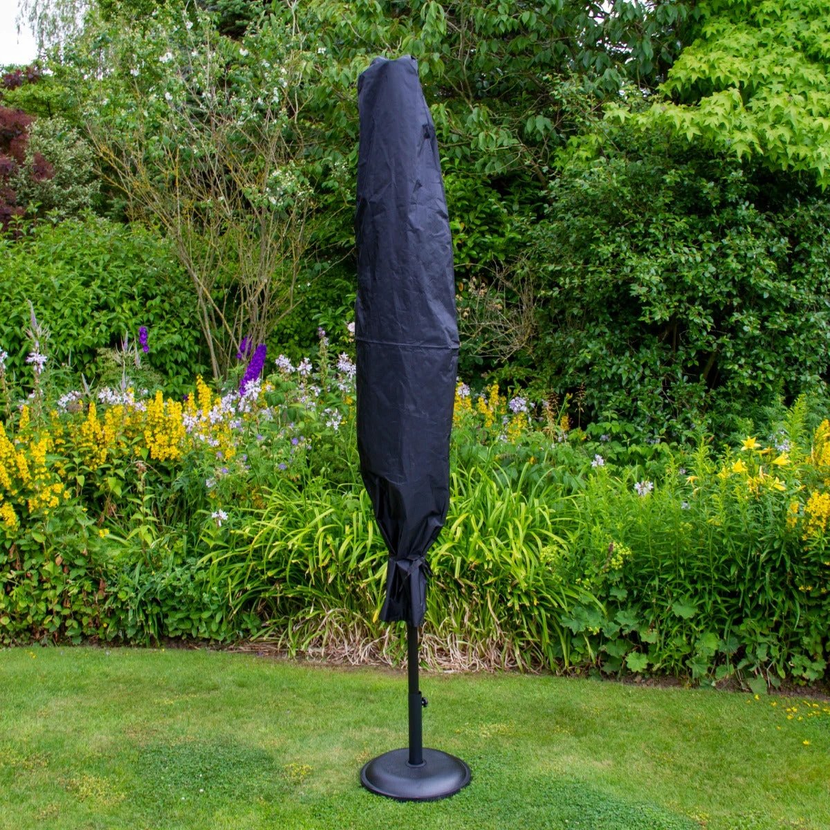 Monster Shop Eco LED Tilt Parasol 2.7m UV Protection Garden - Uncategorized Parasol