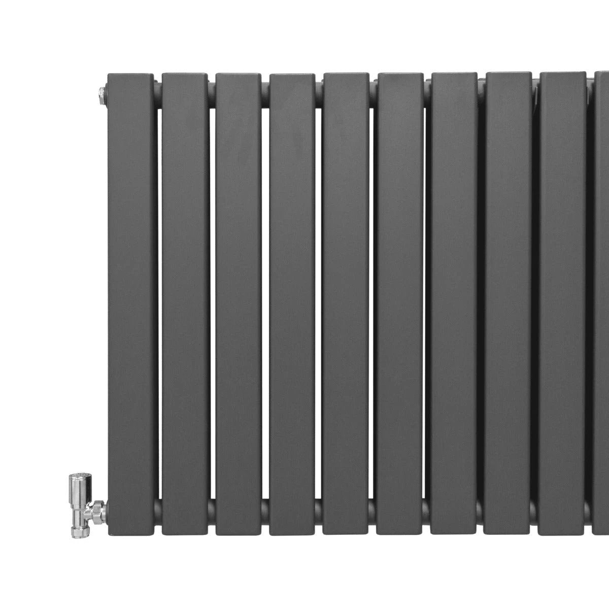 Designer Flat Panel Radiator 600mm x 910mm Anthracite Grey Finish for Modern Homes and Offices by Monster Shop