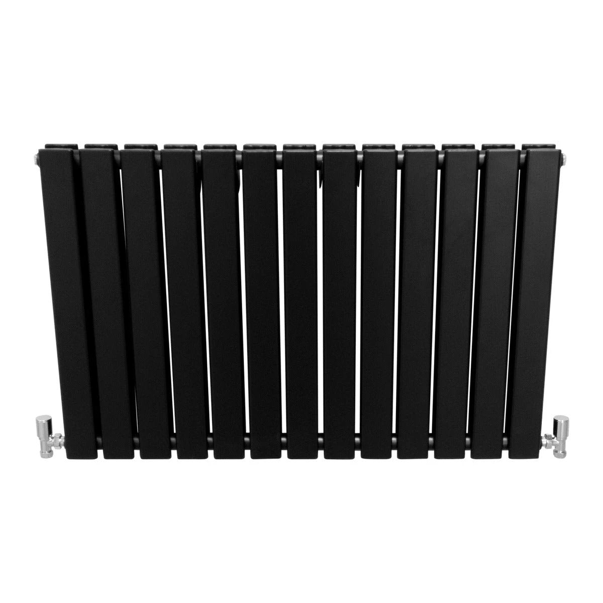 Monster Shop Designer Flat Panel Radiator 600mm by 910mm Matte Black Finish Home Office Decor Style - Radiator