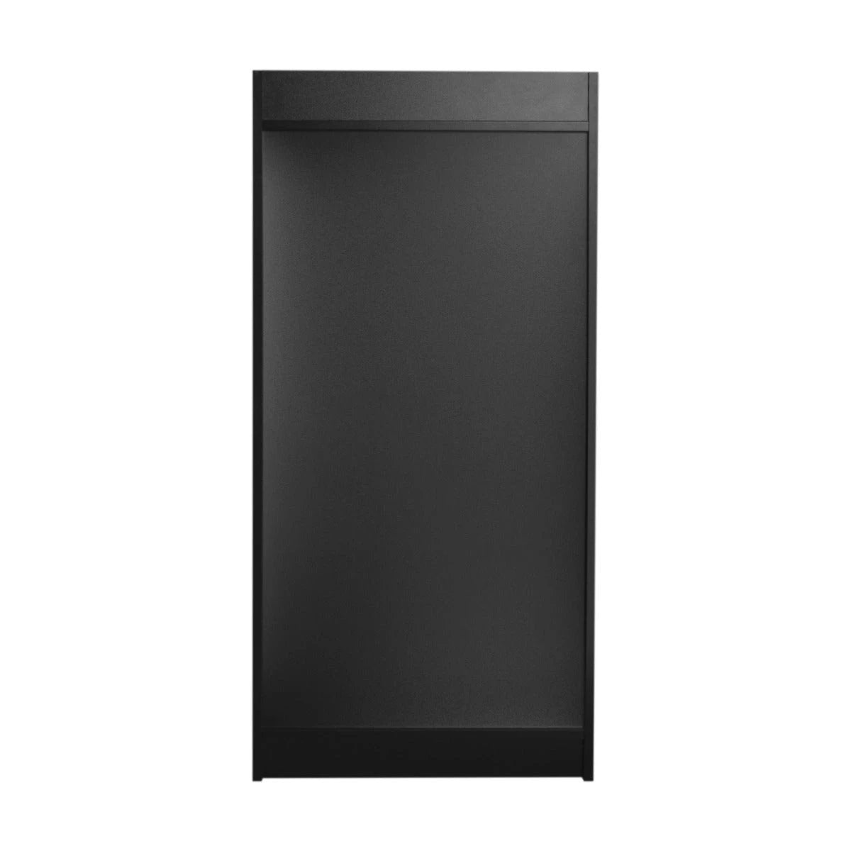 Black Wooden Litter Bin & Tray Stand by Monster Shop