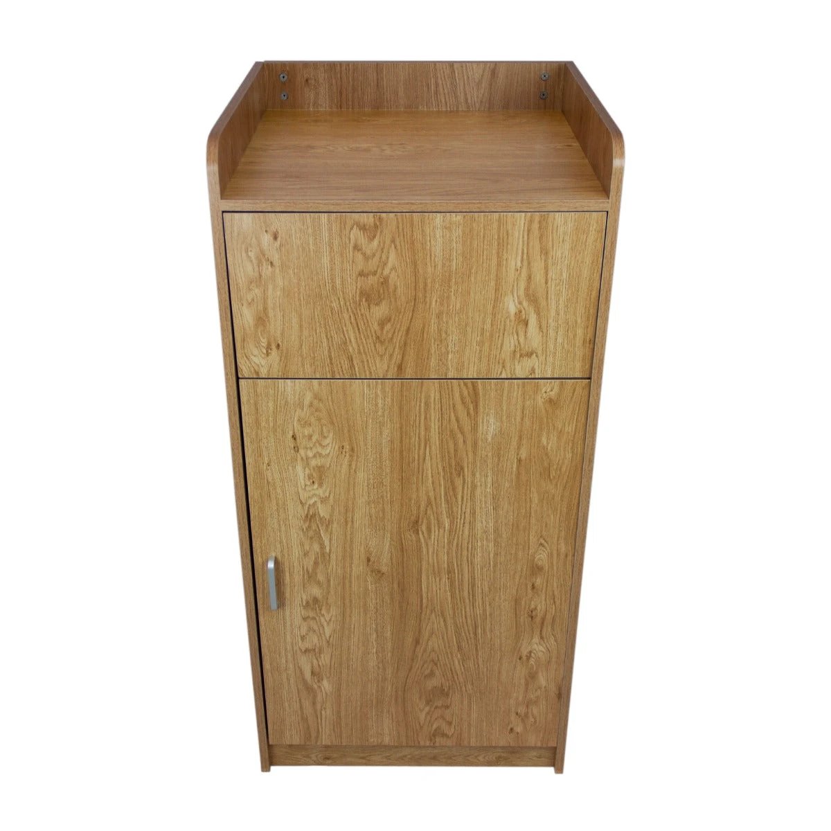 Monster Shop Light Oak Wooden Litter Bin & Tray Stand -
