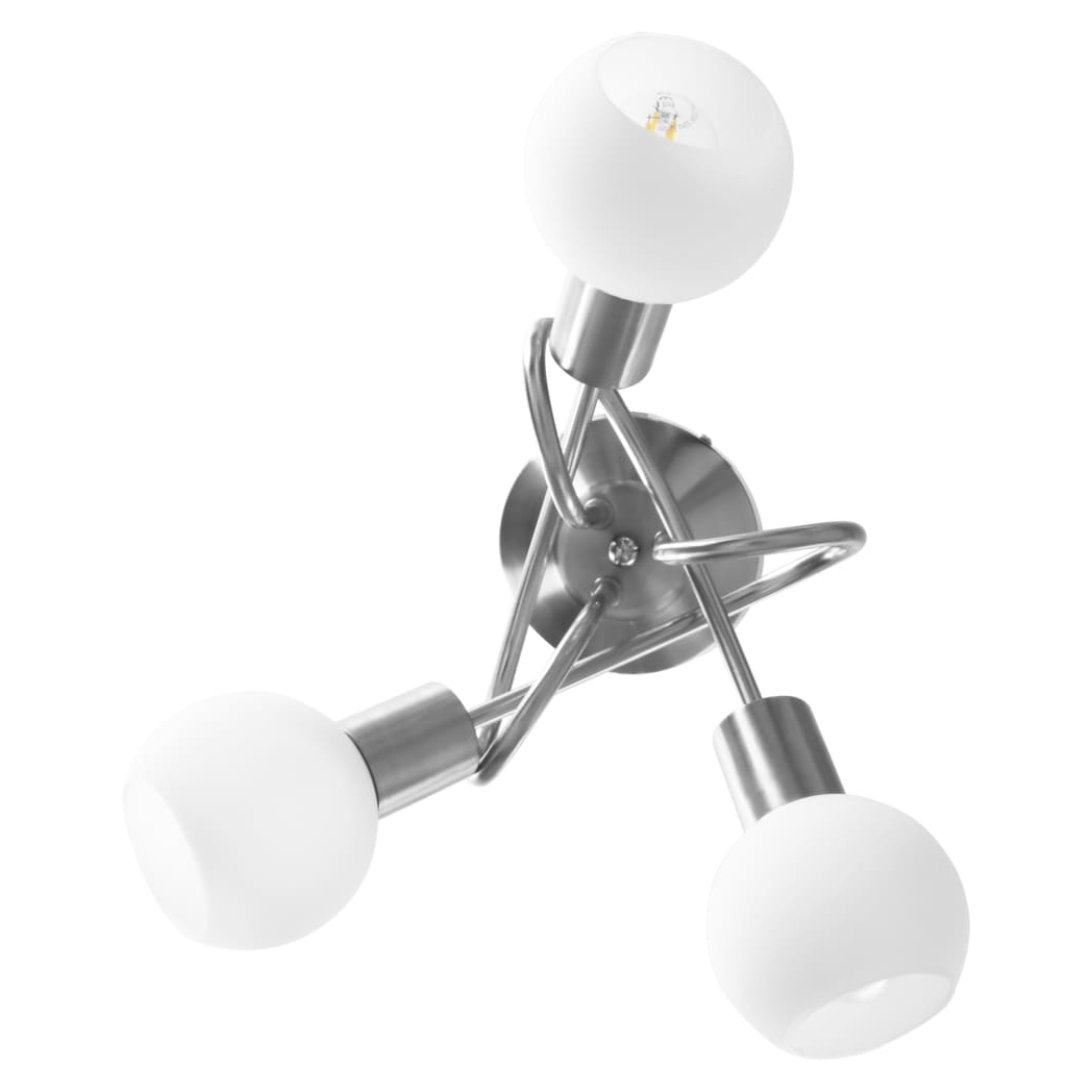 VidaXL Ceiling Lamp 3-Bulb Ceramic Shades Lounge by vidaXL