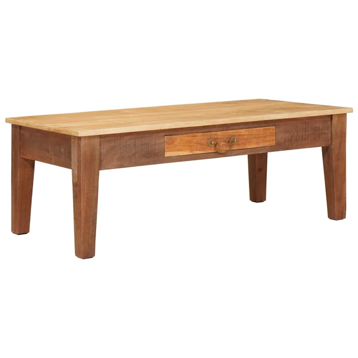vidaXL VidaXL Coffee Table 110 x 55 x 40 cm Solid Mango Wood With Drawer Living Room Decor - Coffee Table