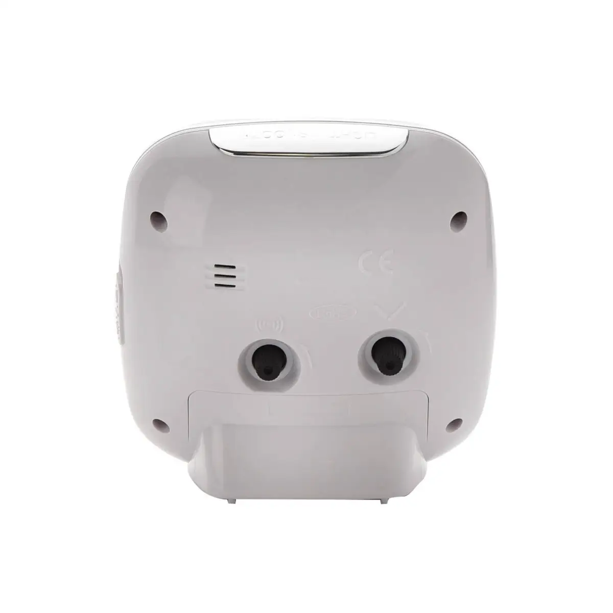 Widdop Wm Widdop Square Alarm Clock - Sweep/Light/Snooze - White - Clock