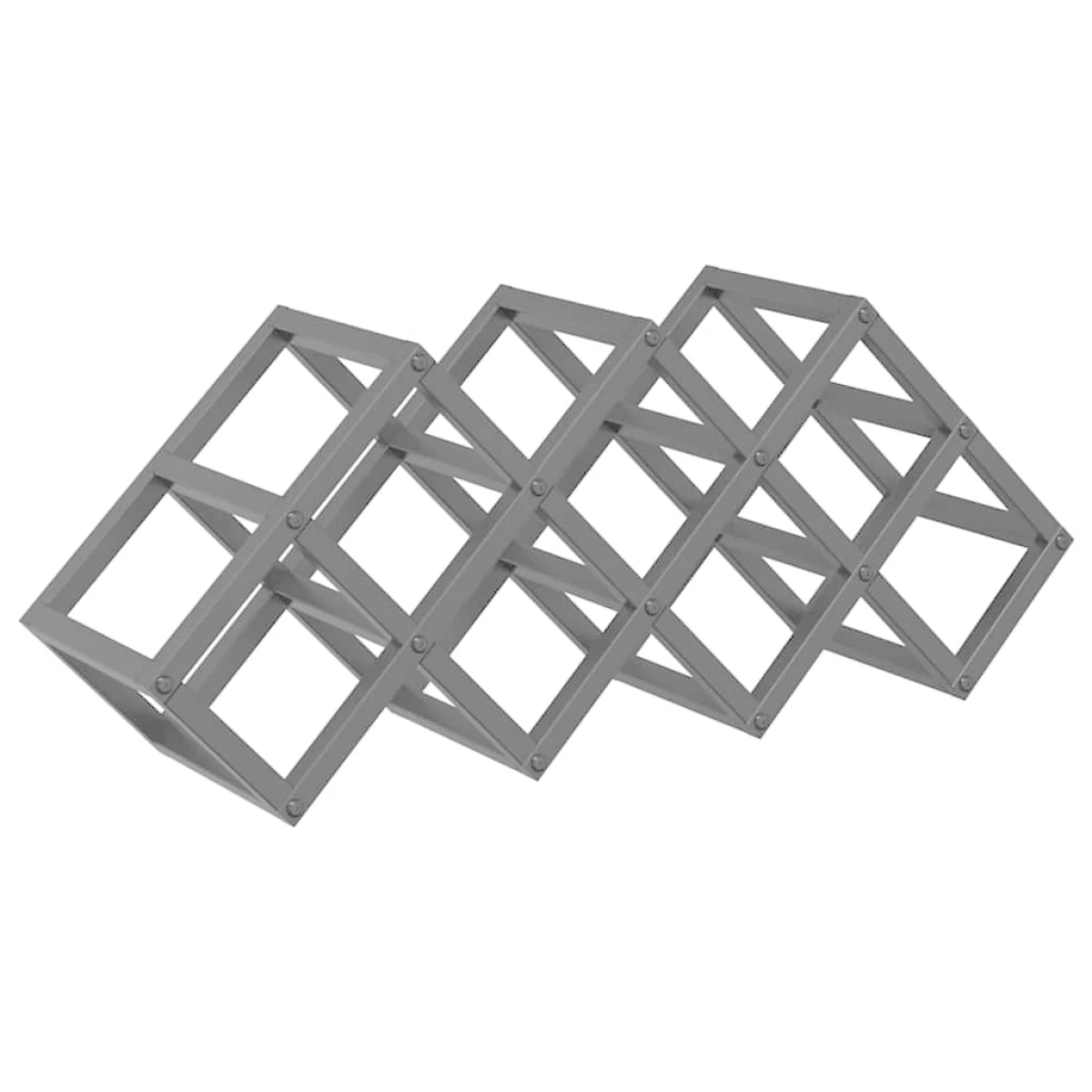 vidaXL VidaXL Wine Rack 63 X 16.5 X 25 Cm Steel For Home Bar - Wine Rack
