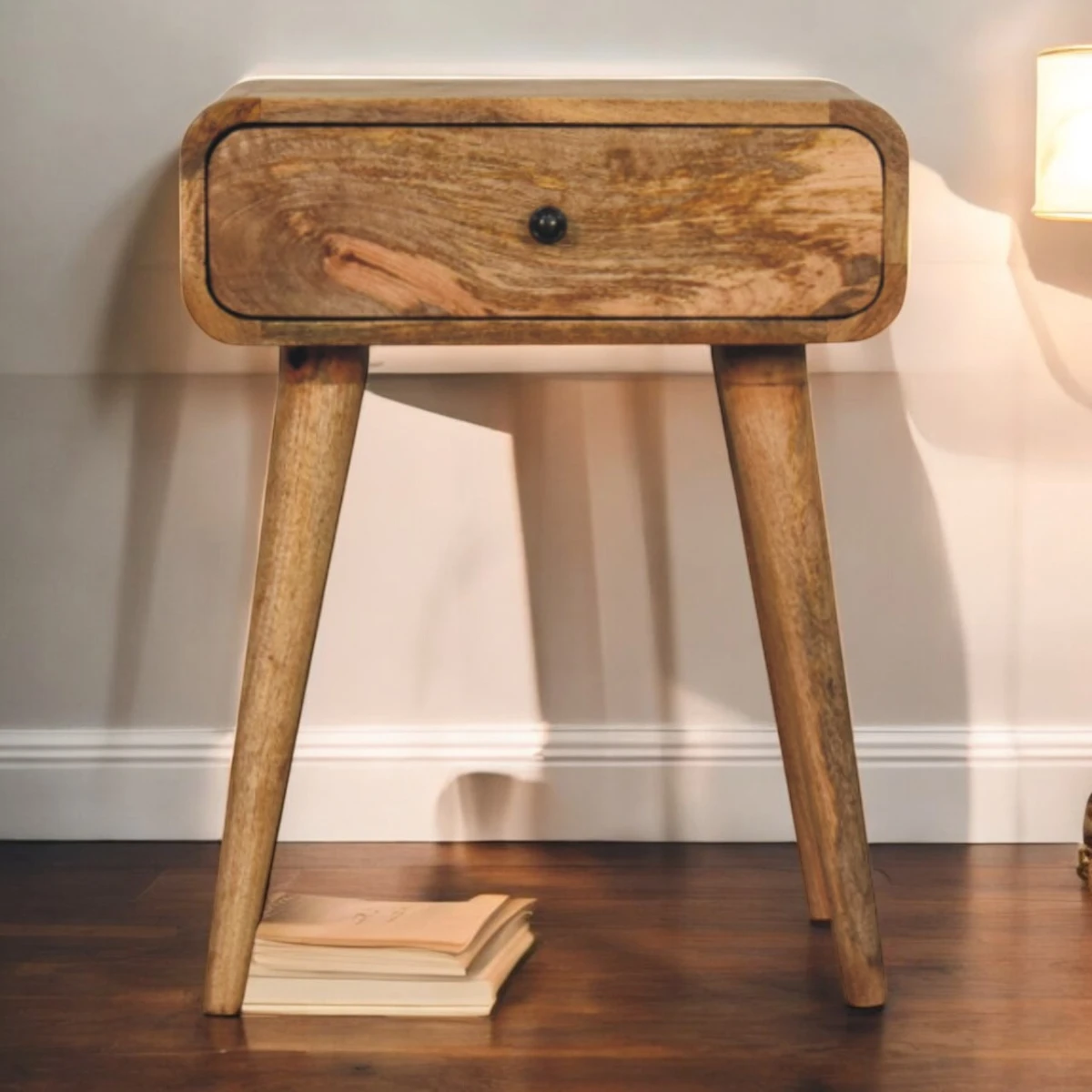 Artisan Nightstand Compact Mango Oak One Drawer by Artisan Furniture