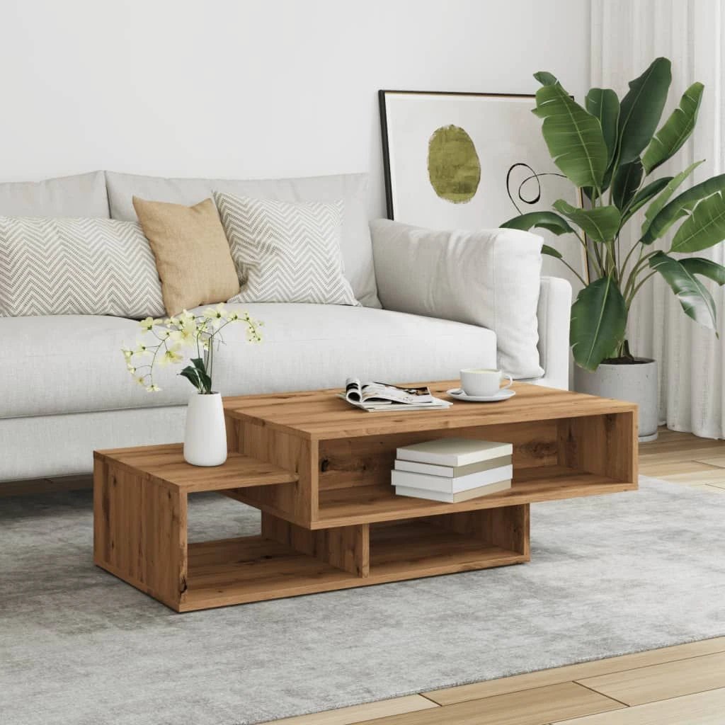 vidaXL VidaXL Coffee Table 105x55x32 cm Artisan Oak Engineered Wood For Living Room And Home Office - Coffee Table