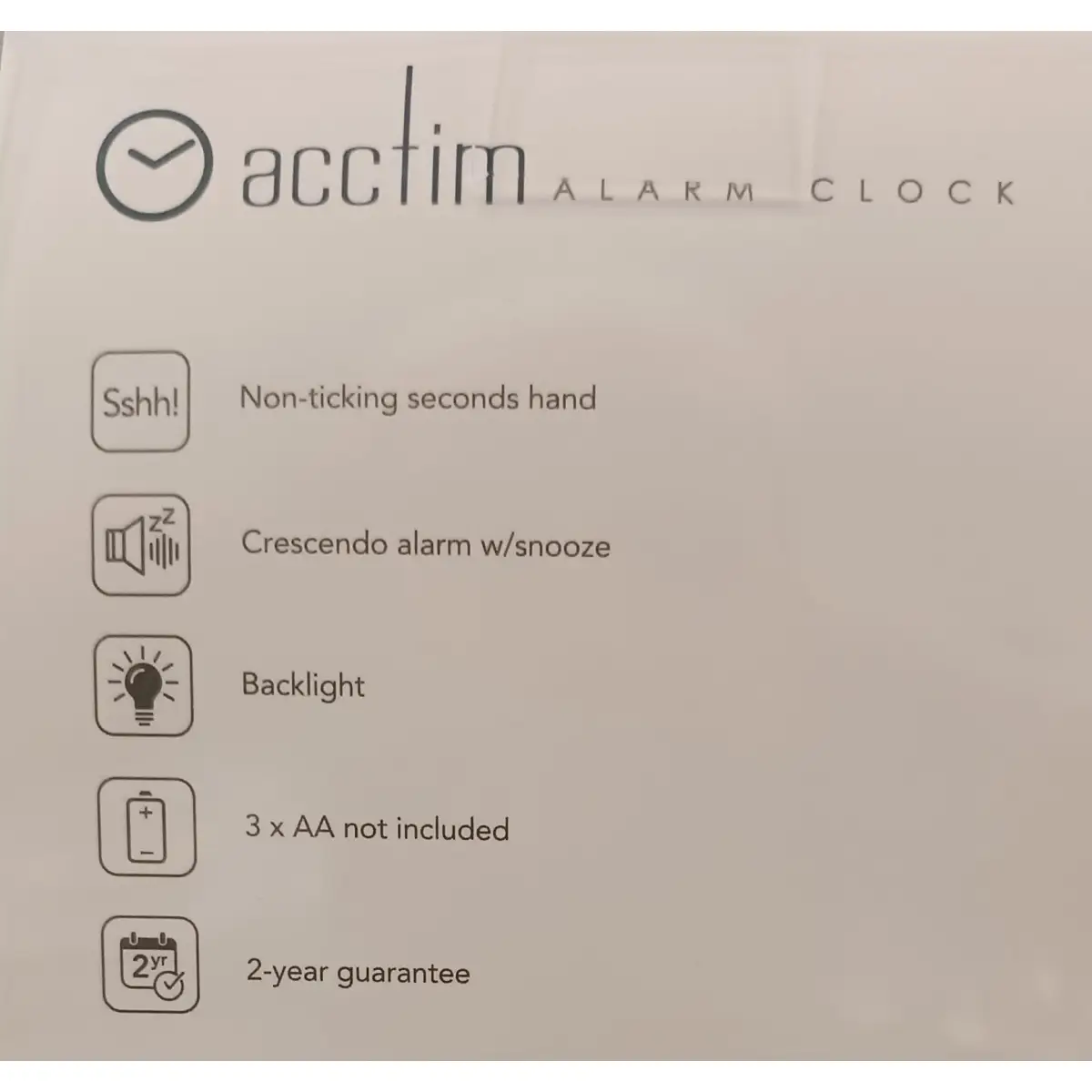 Acctim Acctim Micah Round Mid Sized Bedside Quartz Alarm Clock in Gold Plated - 16478 - Clock