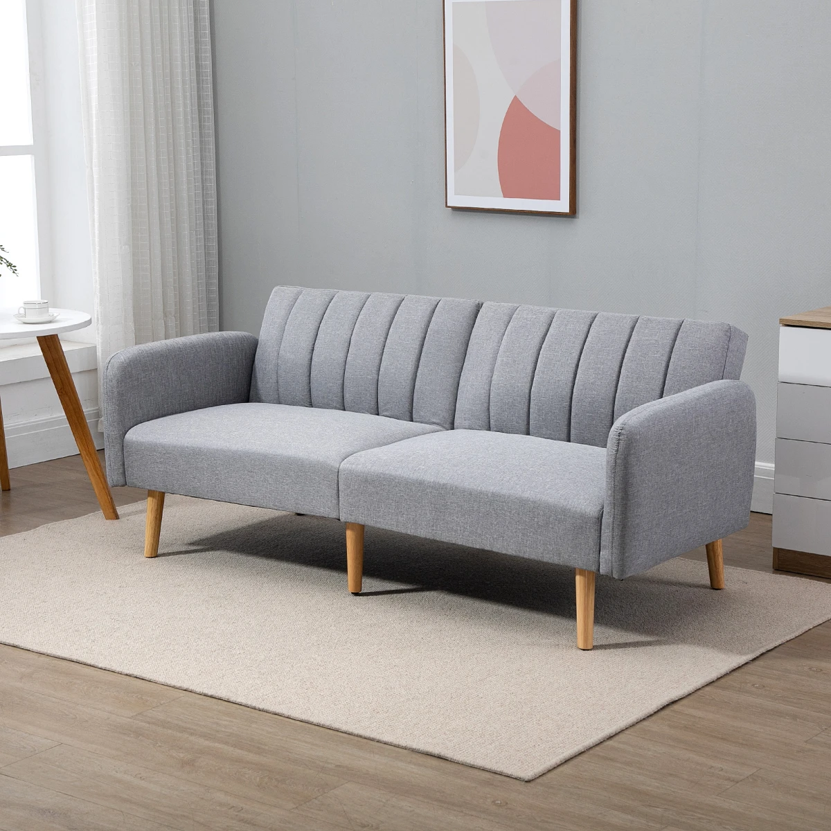 Homcom Two Seater Sofa Bed Adjustable Backrest For Flats by HOMCOM