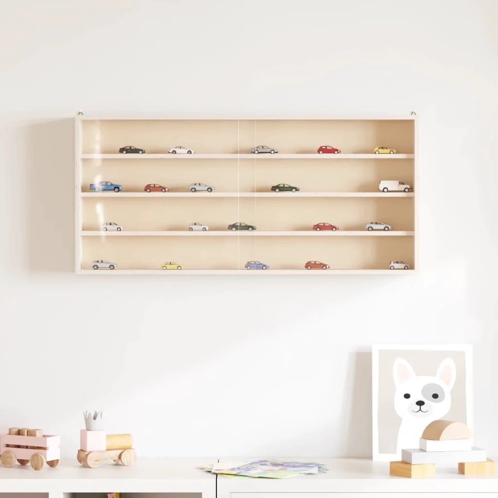vidaXL vidaXL Wall Display Cabinet with Doors 40x8.5x37 cm - Display Cabinet