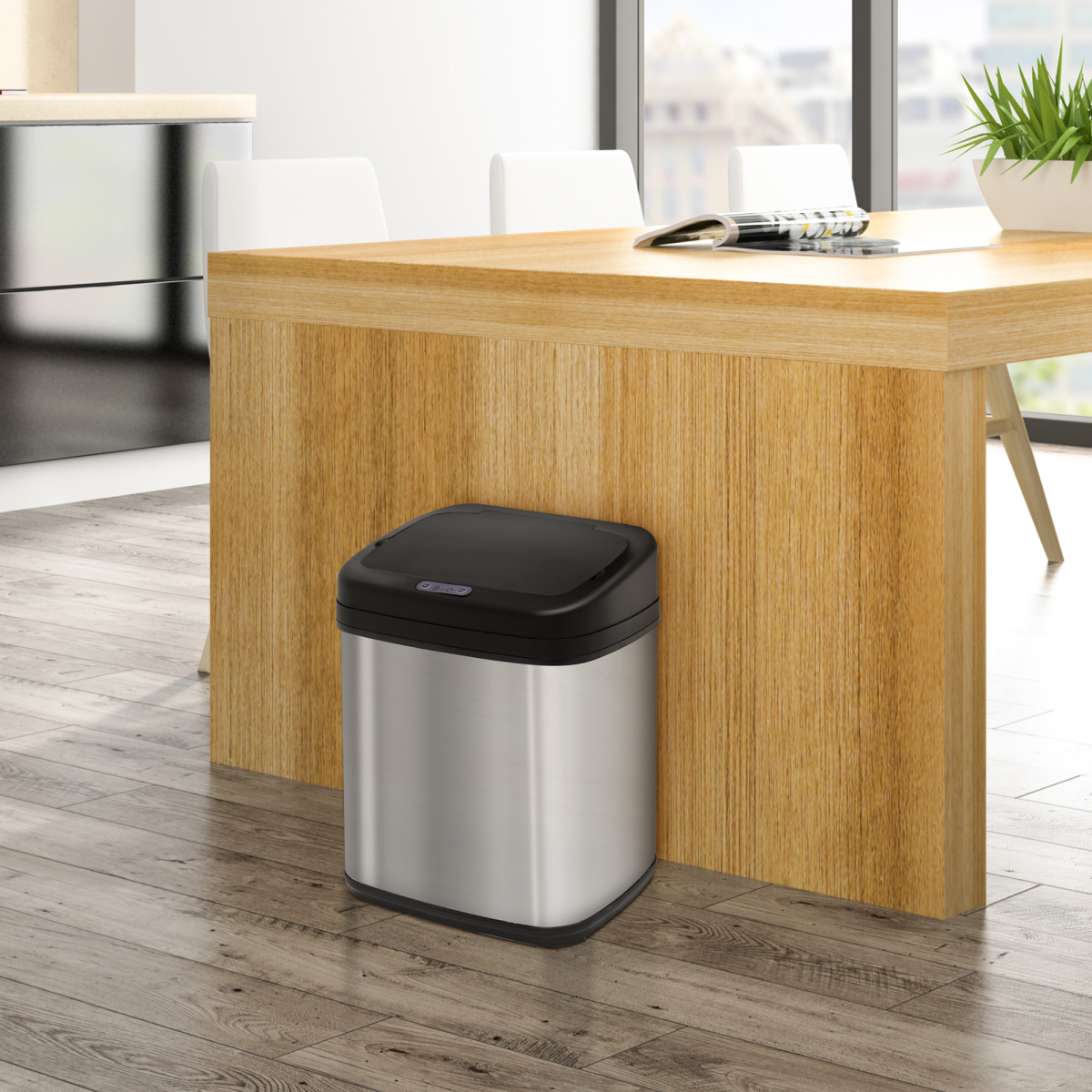 20L Stainless Steel Auto Kitchen Bin Sensor Bucket in L Size - from HOMCOM
