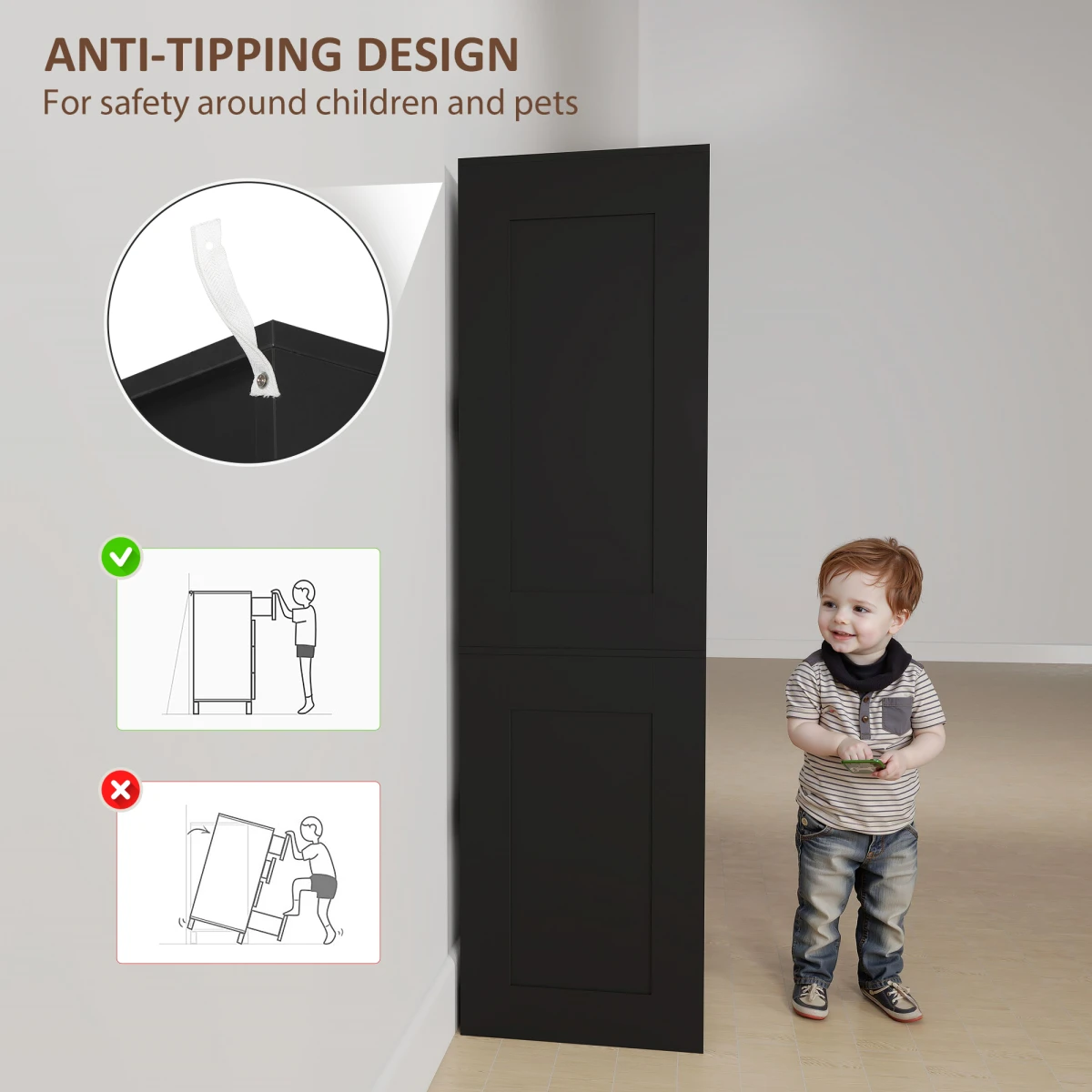 N/A Modern Hall Tree With Dresser And 3 Drawers For Bedroom - Wardrobe