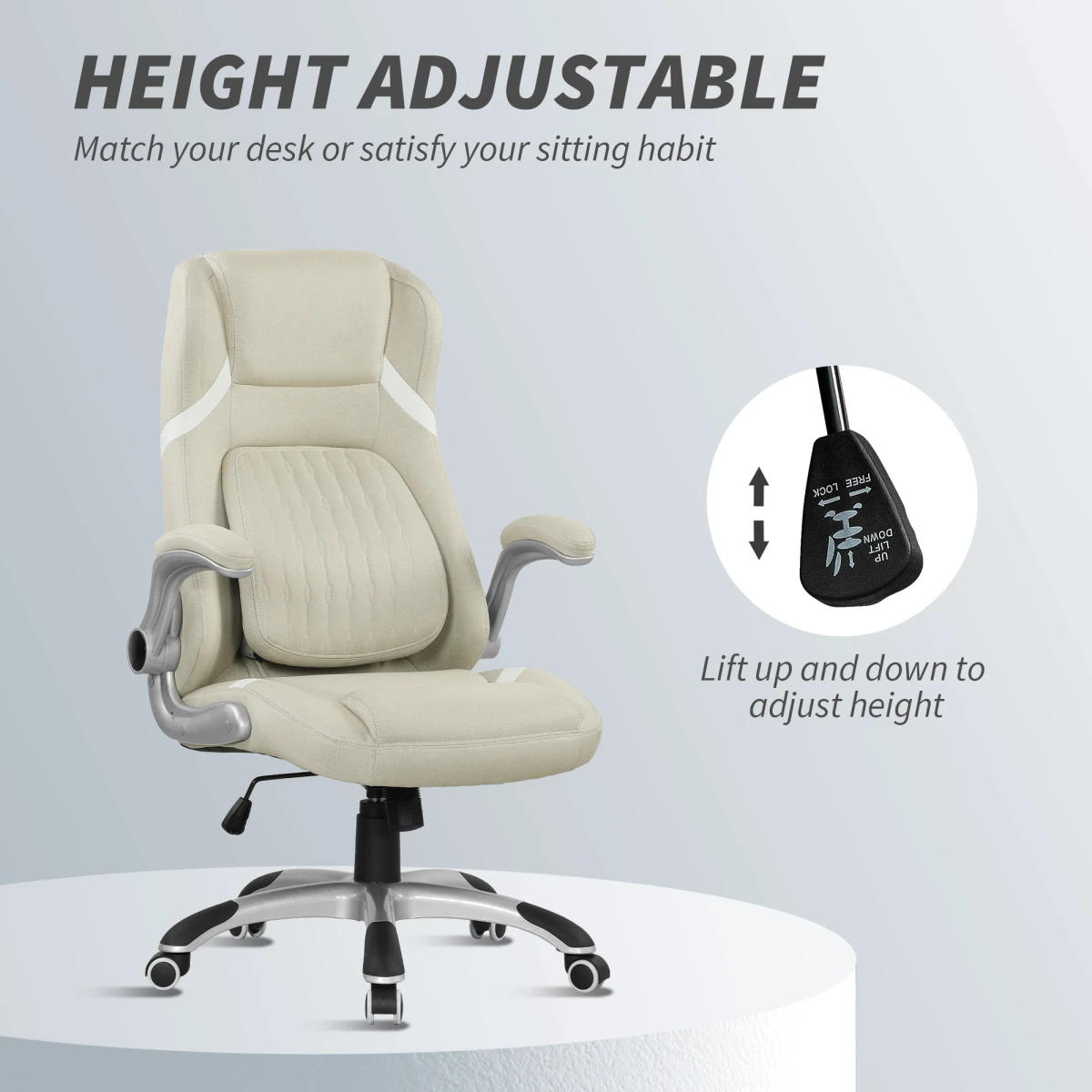 N/A Lumina Office Chair 44 52cm Adjustable Ergonomic - Office Chair