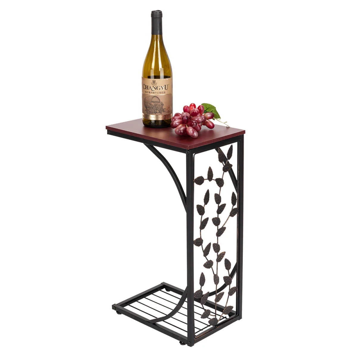 N/A Sturdy Leaf Iron Side Table 54x30.5x21cm Home - Coffee Table