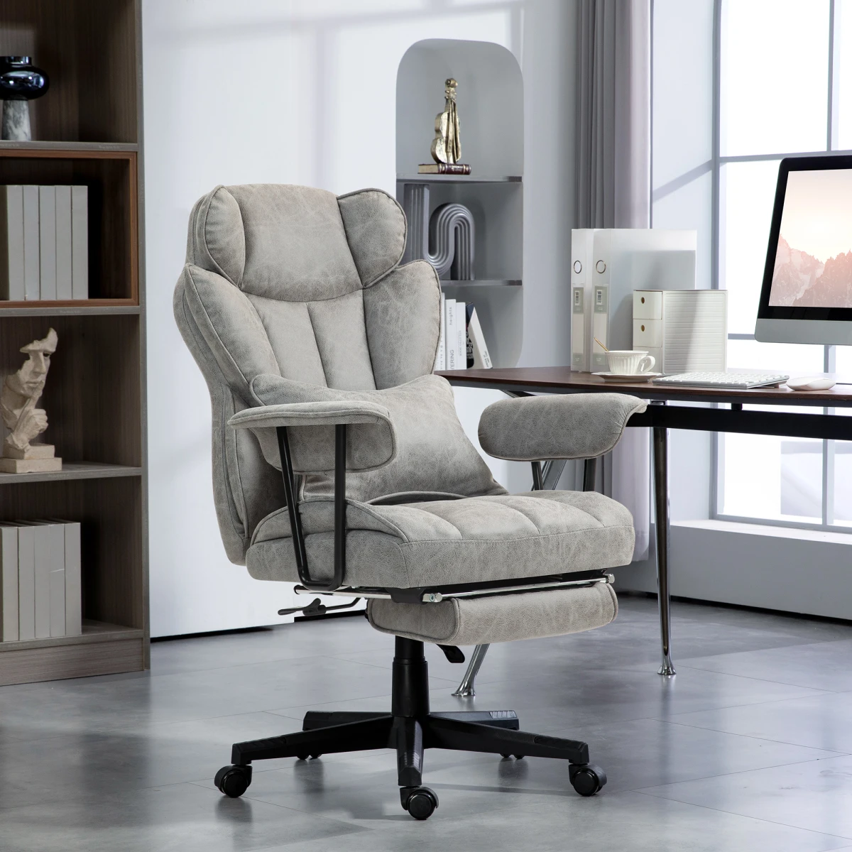 HOMCOM Massage Office Chair Compact Heated Recliner by HOMCOM