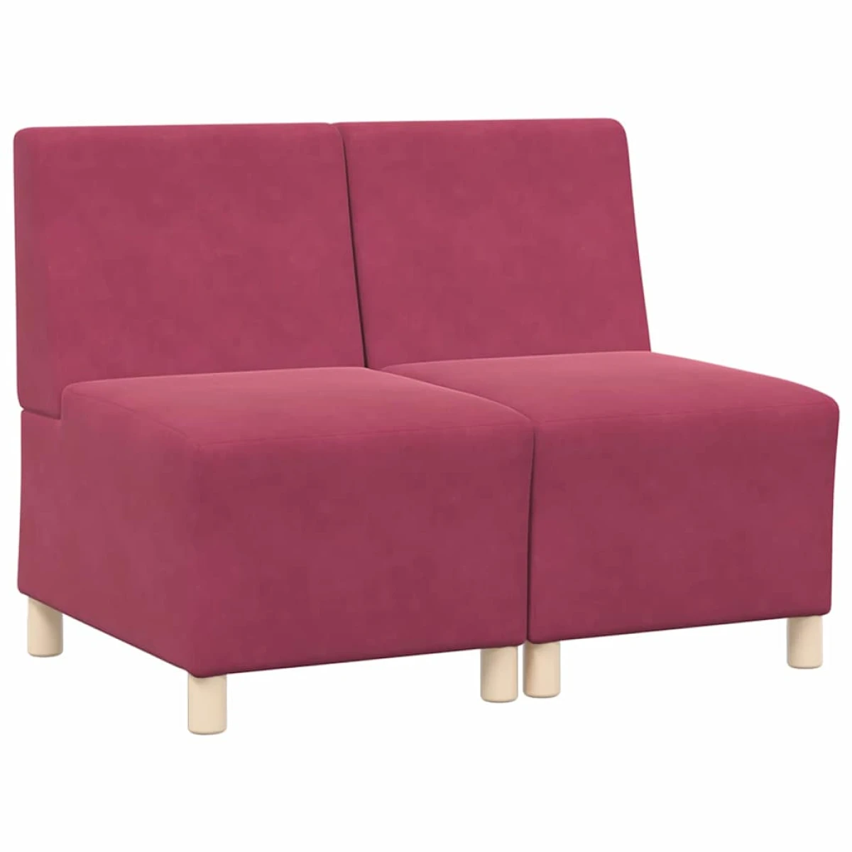 VidaXL Modular Armless Sofa 55 x 74 x 82 cm Velvet Home by vidaXL