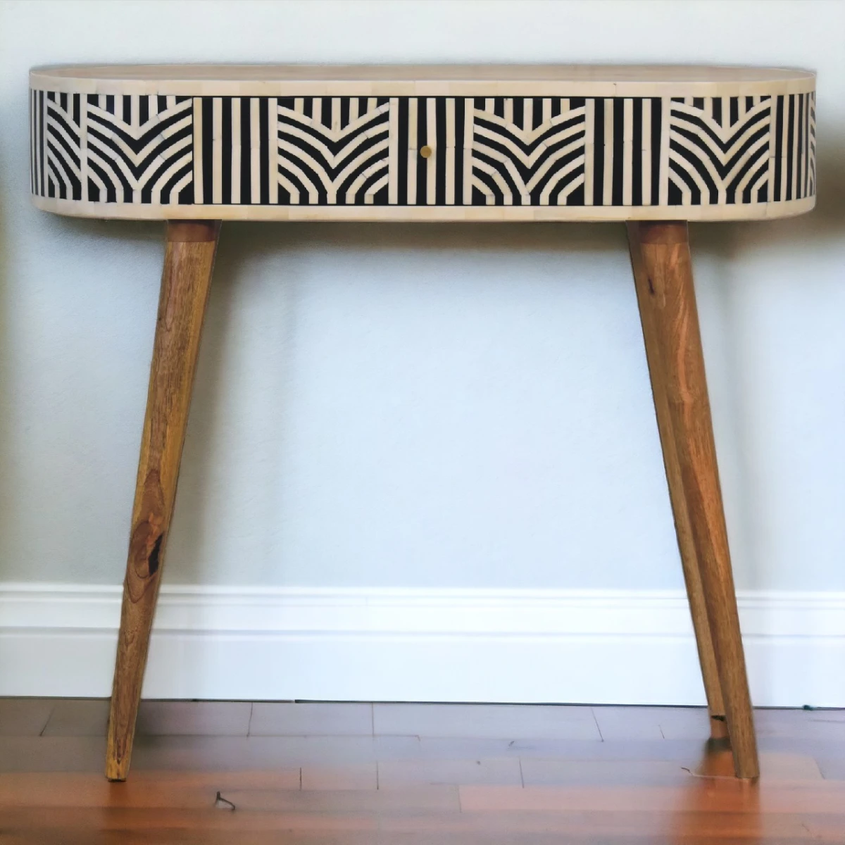 Artisan Console Table Bone Inlay For Boho Homes by Artisan Furniture