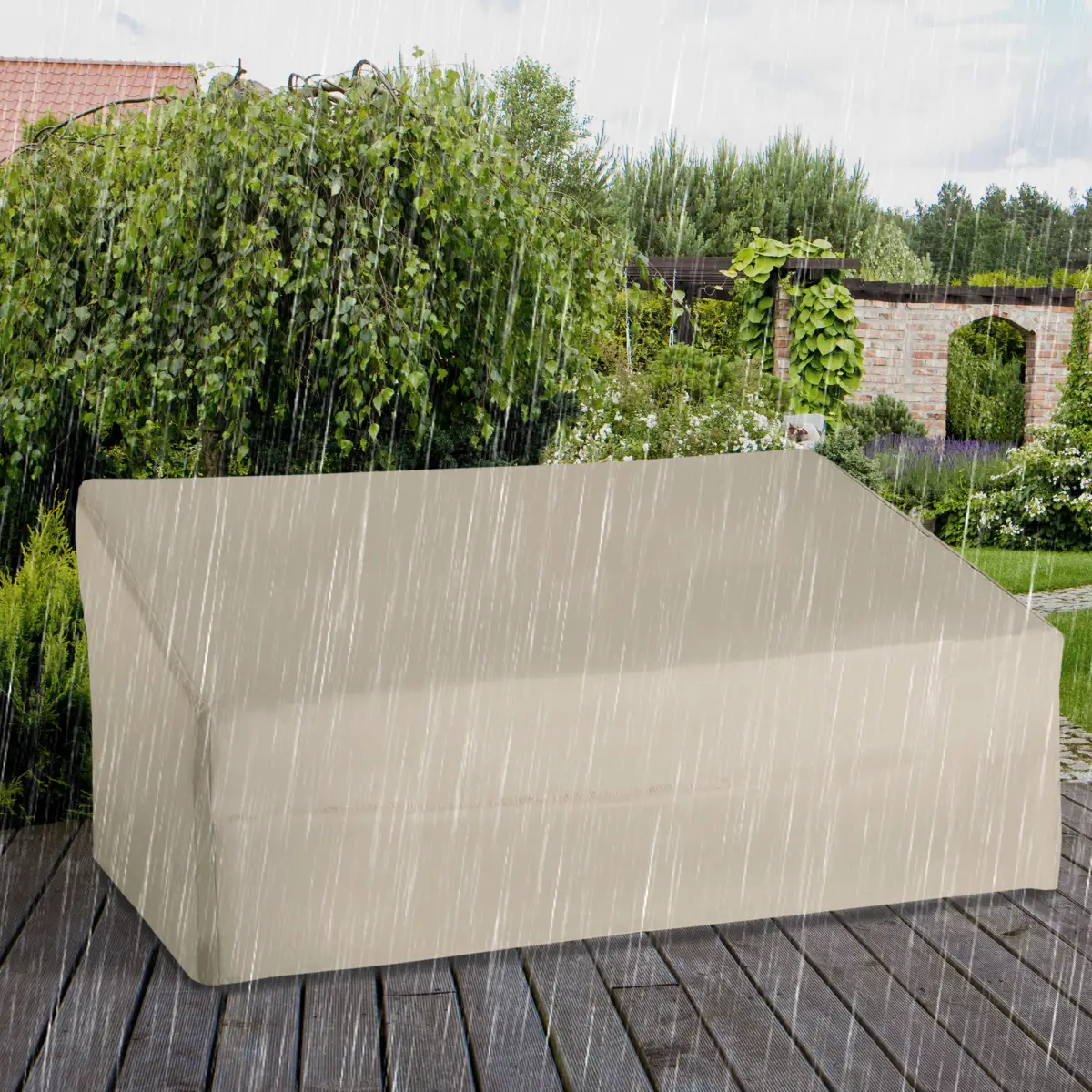 Outsunny Waterproof Furniture Cover For 3 Seat Sofa, 218Lx111Wx101H cm - Cover