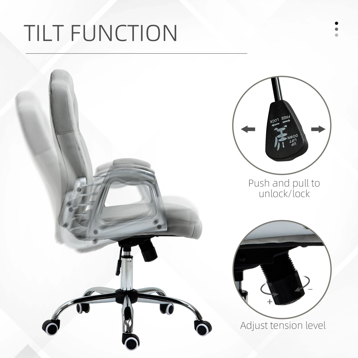 N/A Premium Massage Office Chair Adjustable Six Point Massage Eight Modes Heating For Home Office - Office Chair