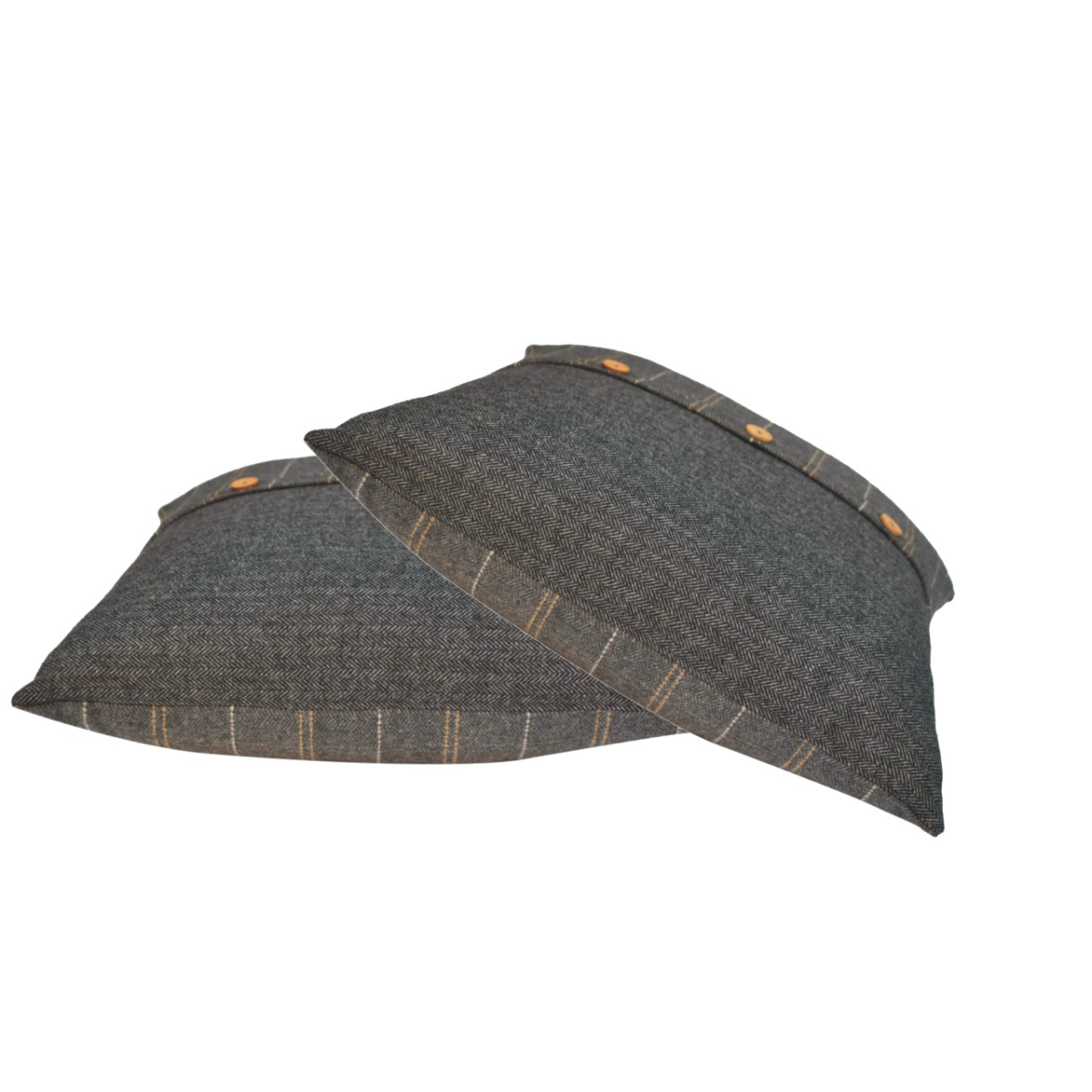 Artisan Furniture Quinn Pewter Cushion Set of 2, Black - from Artisan Furniture