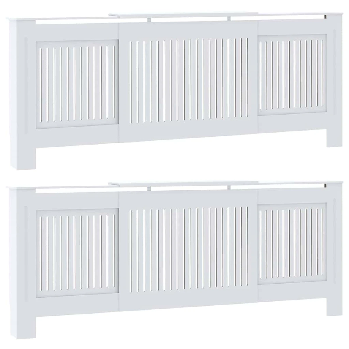 VidaXL Radiator Cover 142-205x20.5x81.5cm Slatted by vidaXL