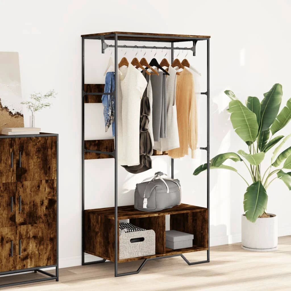 vidaXL vidaXL Wardrobe Black 90x50x180 cm Engineered Wood - Wardrobe