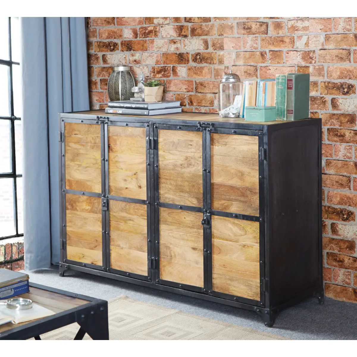 Indian Hub Ascot Large Sideboard - Sideboard