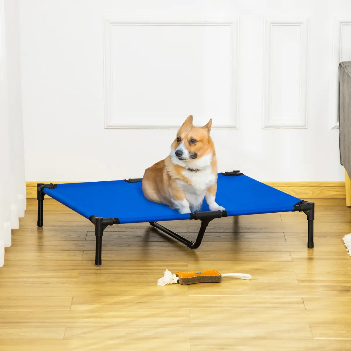 Pawhut Elevated Pet Bed Cool Cot Dog Cat Portable Folding Home Camping Hammock Foldable - Dog Beds