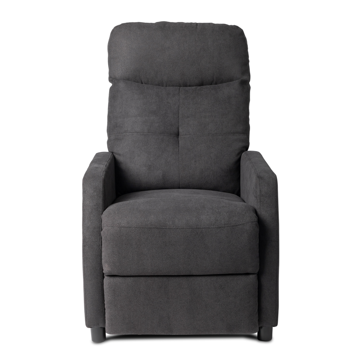 Fabric With 6-Point Massage Heating Function Electric Recliner Black - from N/A