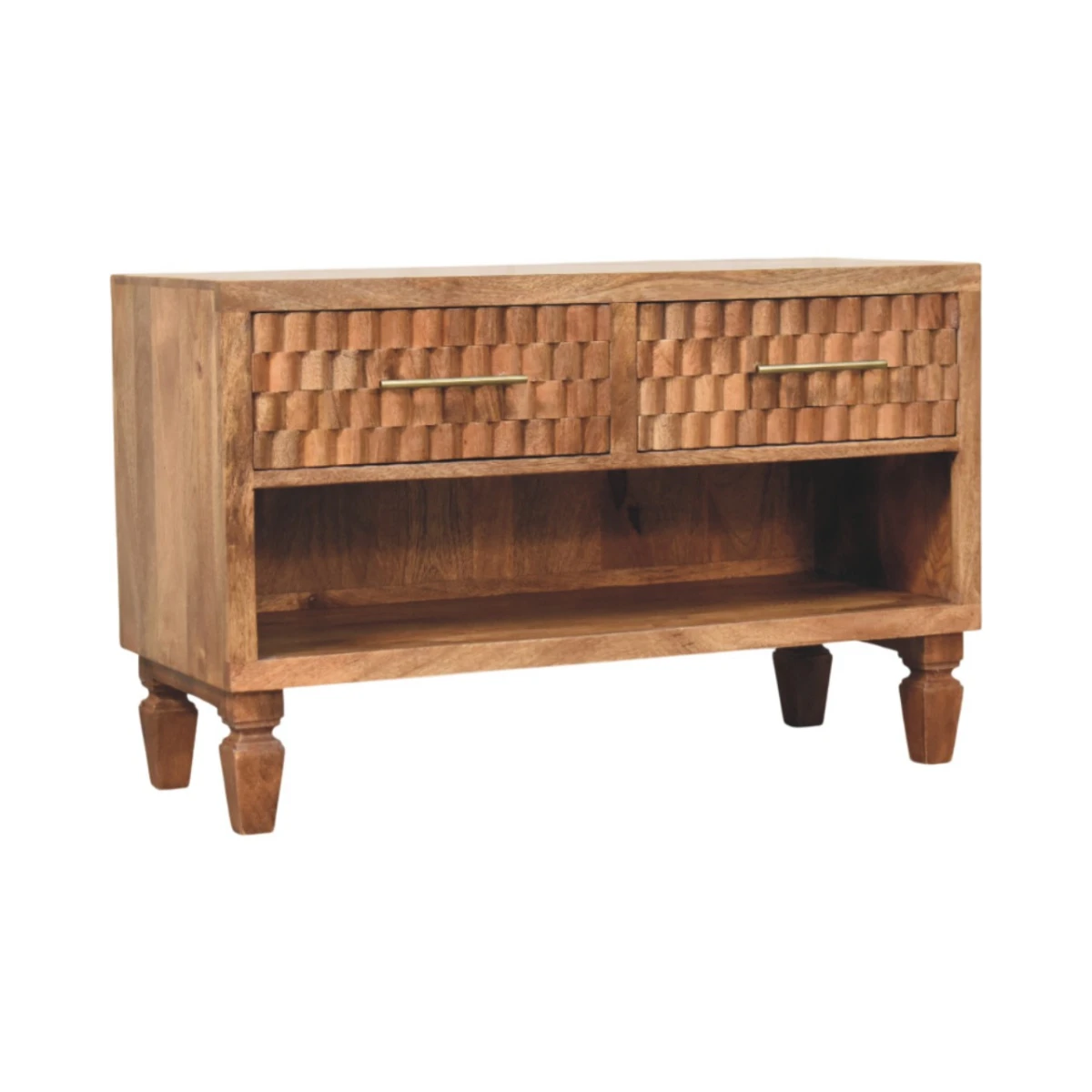 Artisan Shoe Storage 2 Drawers HandCarved Hallway by Artisan Furniture