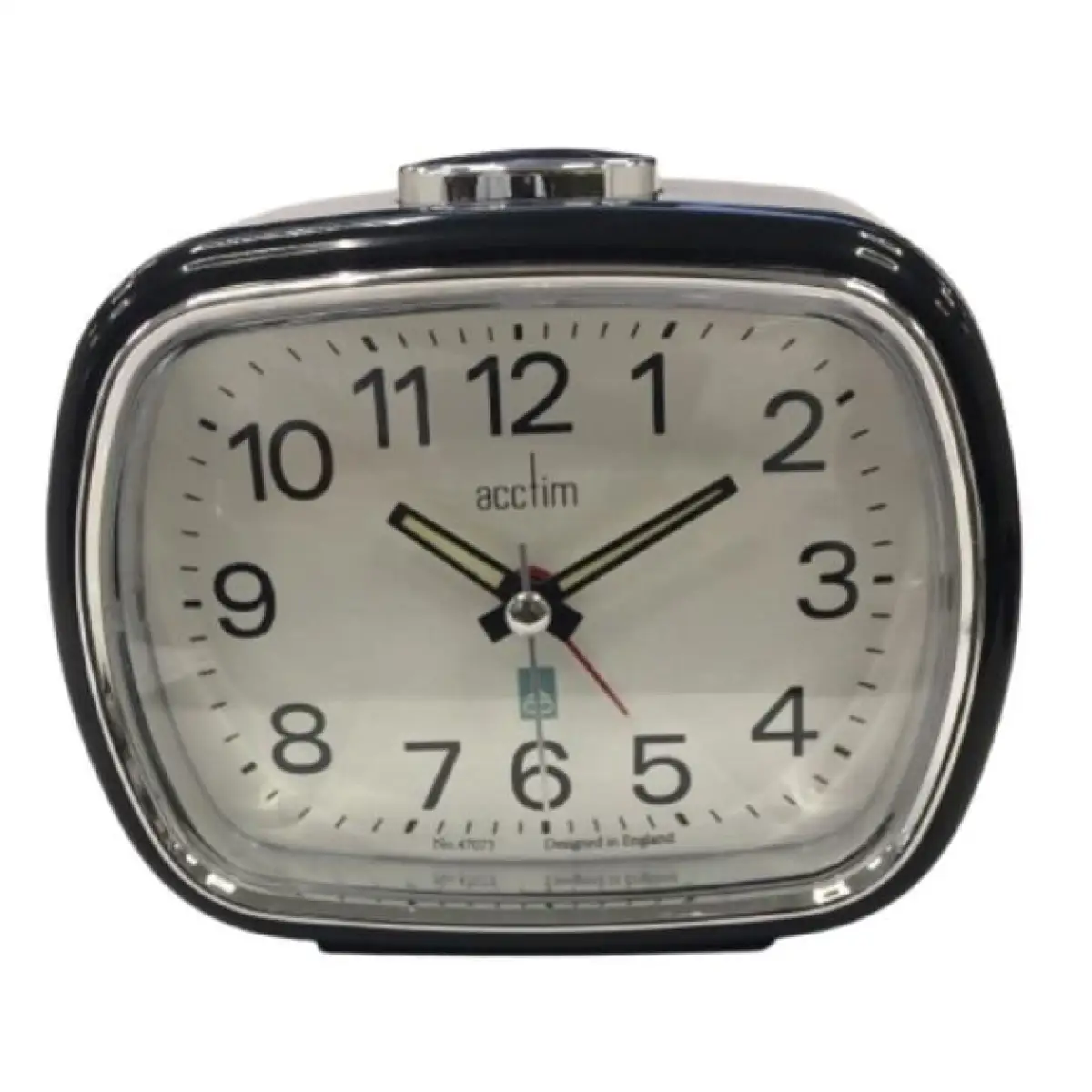 Acctim Acctim Camille Analogue Quartz Luminous Hands Chrome Bezel Alarm Clock Black - Clock