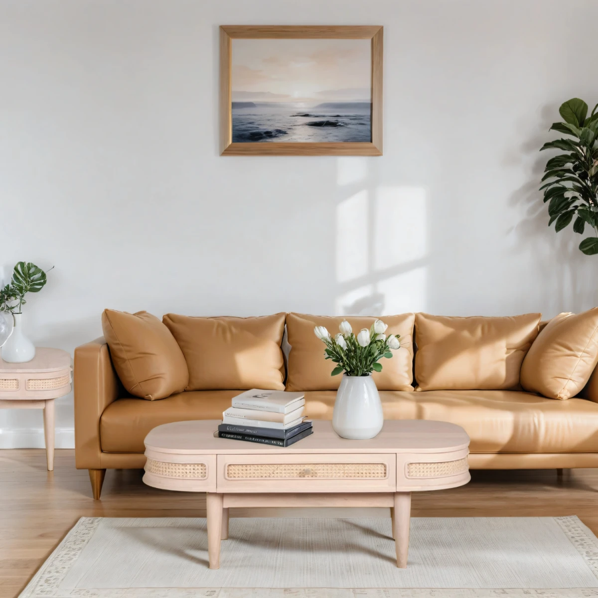 Valencia Coffee Table 57x42 Mango Wood Drawer by Indian Hub