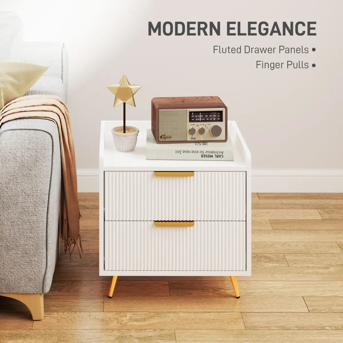 N/A Bedside Tables - Bedside Table