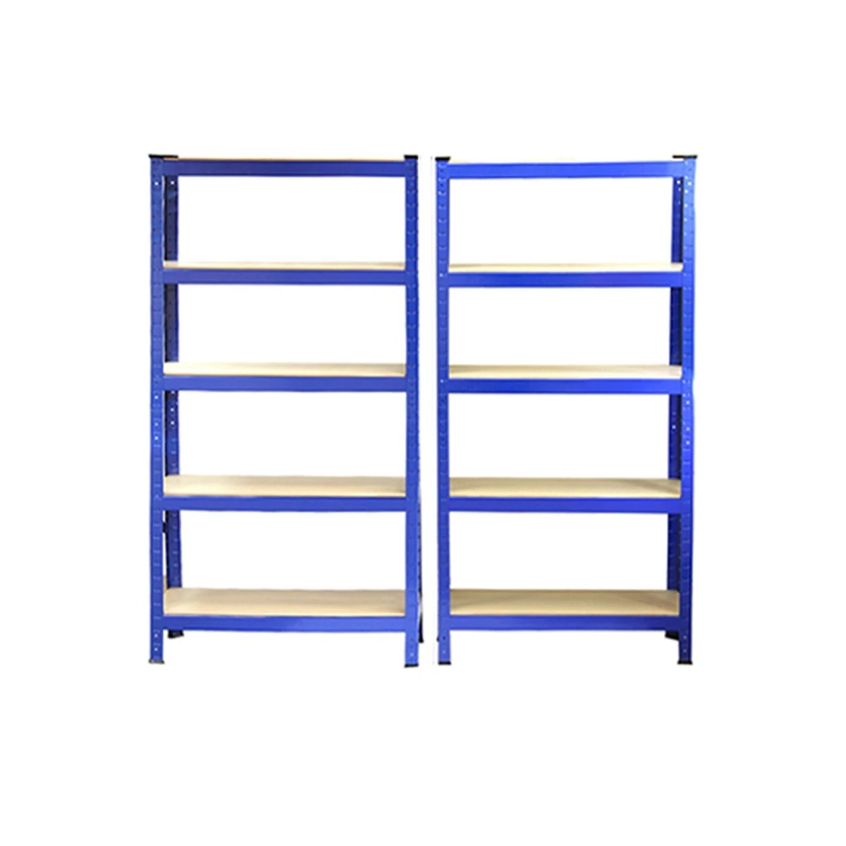 Monster Shop Monster Racking T-Rax Heavy Duty Shelving Units, Blue, 75cm W, 30cm D, Set of 2 -