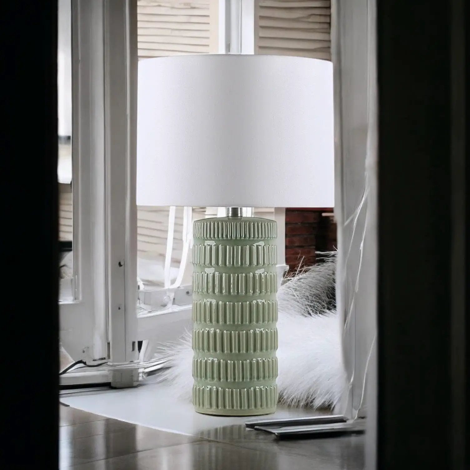 MSL 43CM LAMP AND SHADE - Lamp