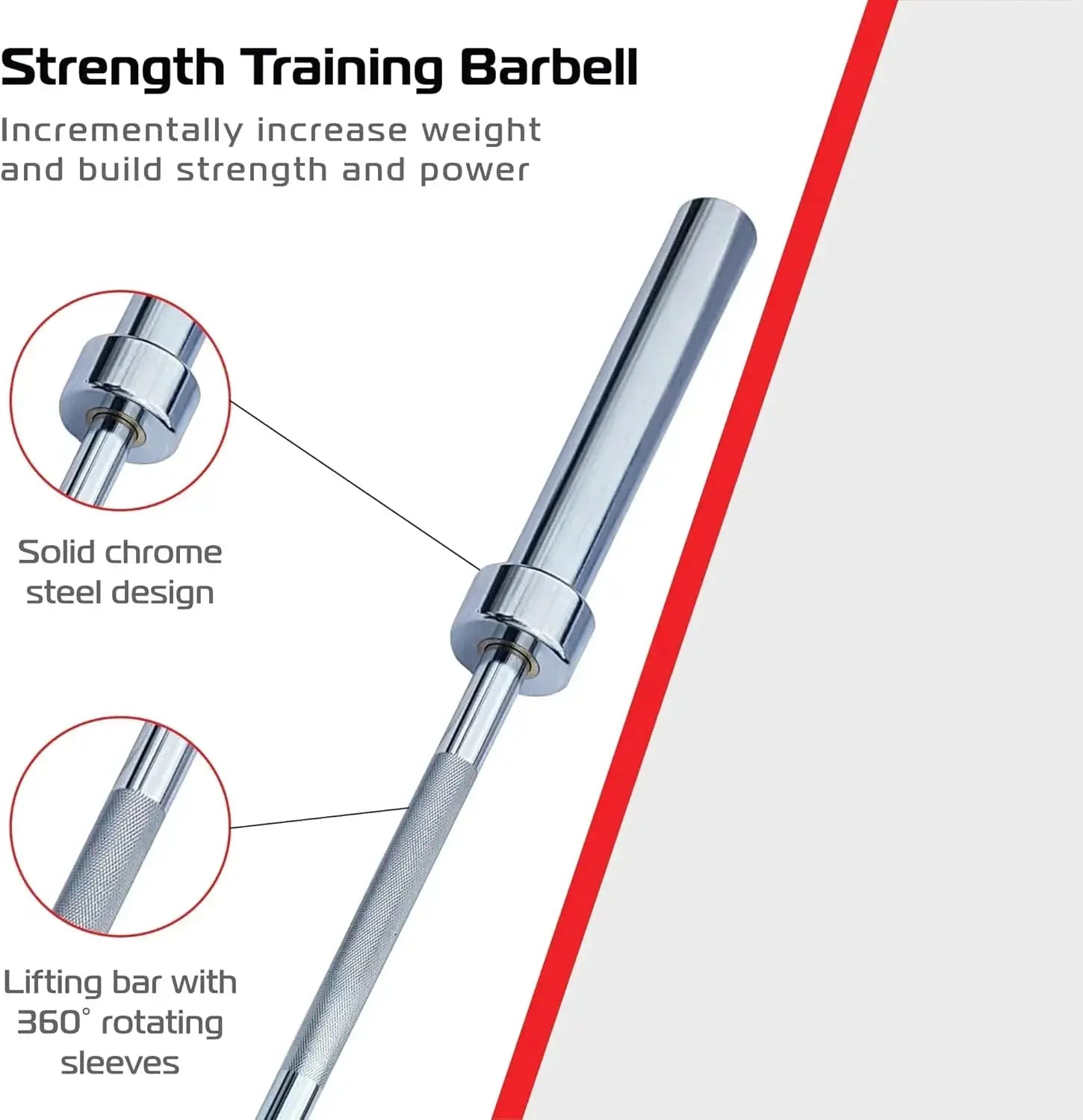 Monster Shop 7ft Body Revolution Olympic Barbell Bar -